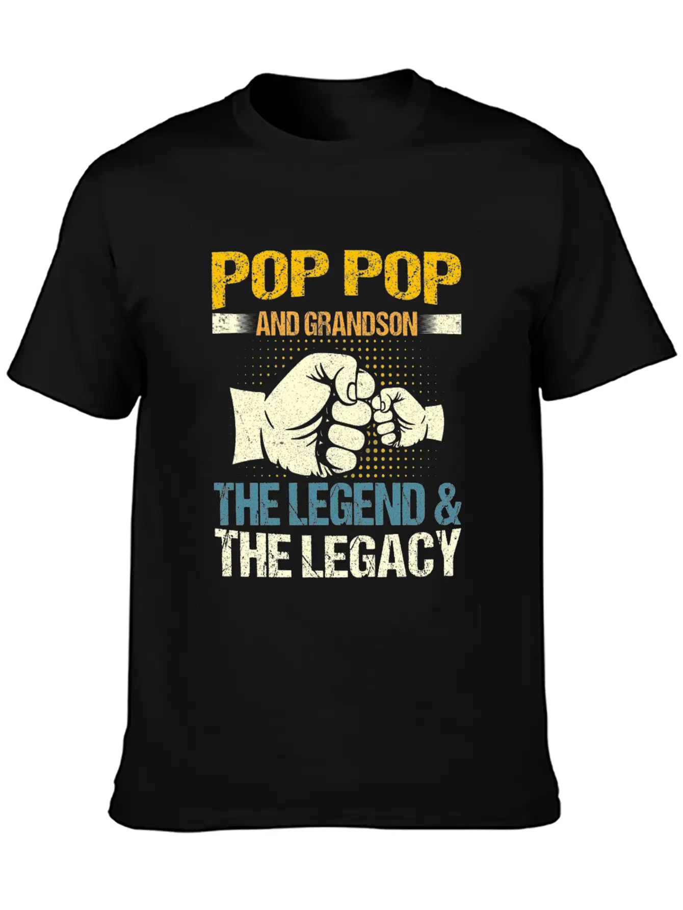 Pop Pop And Grandson The Legend And The Legacy Mat Stylish Everyday T-Shirt – Unisex Basic Cotton Tee