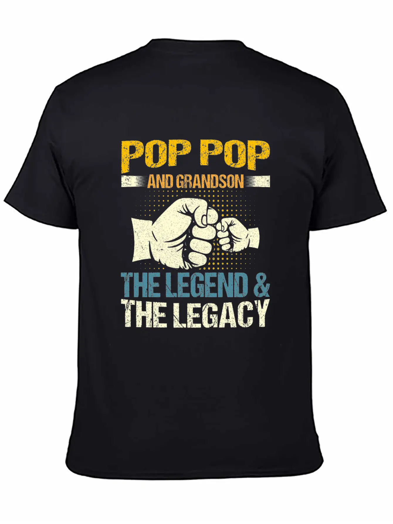 Pop Pop And Grandson The Legend And The Legacy Mat Stylish Everyday T-Shirt – Unisex Basic Cotton Tee