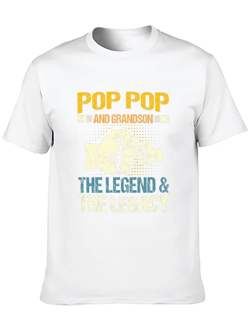 Pop Pop And Grandson The Legend And The Legacy Mat Stylish Everyday T-Shirt – Unisex Basic Cotton Tee