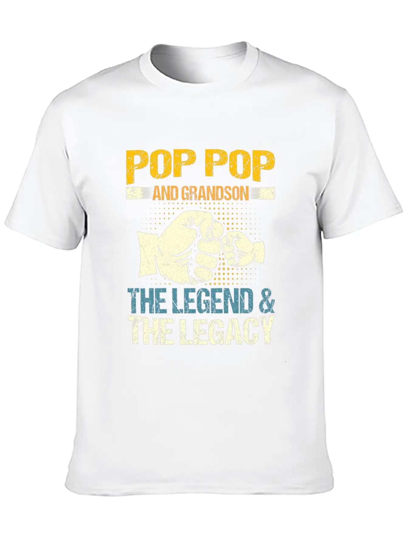 Pop Pop And Grandson The Legend And The Legacy Mat Stylish Everyday T-Shirt – Unisex Basic Cotton Tee