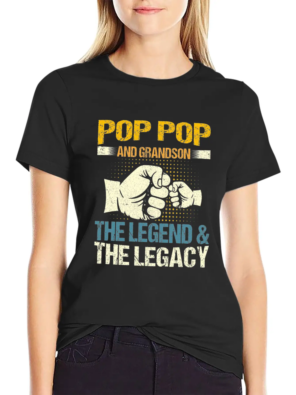 Pop Pop And Grandson The Legend And The Legacy Mat Stylish Everyday T-Shirt – Unisex Basic Cotton Tee