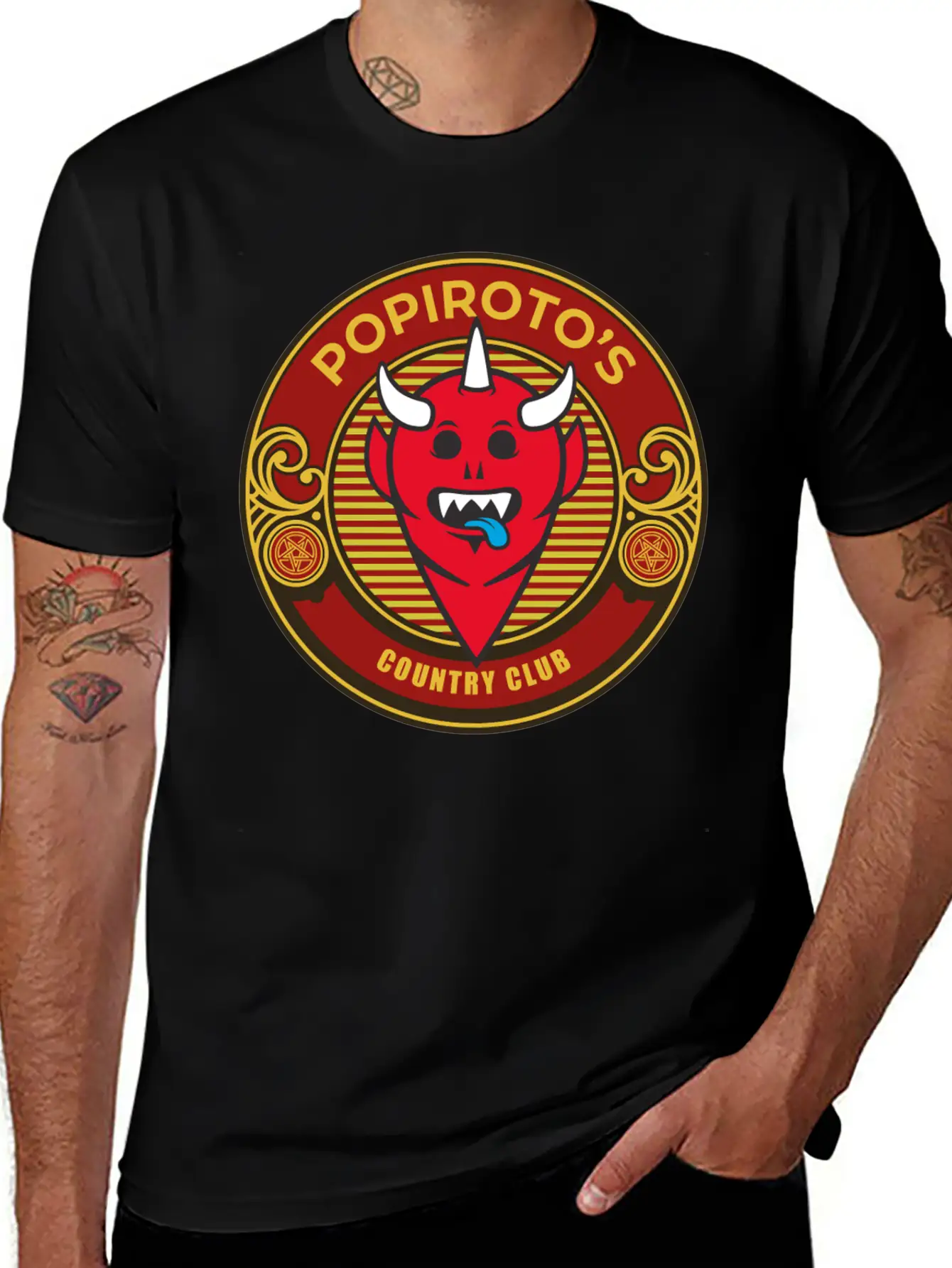 Popiroto's Country Club Essential Cotton Tee For Daily Outfits – Unisex Style