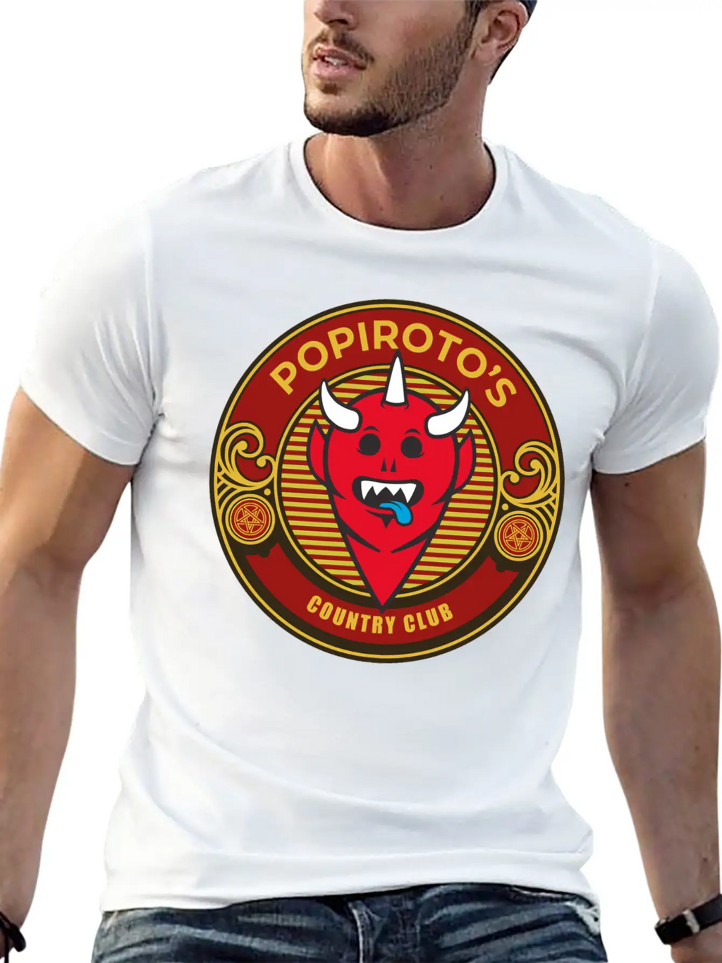 Popiroto's Country Club Essential Cotton Tee For Daily Outfits – Unisex Style