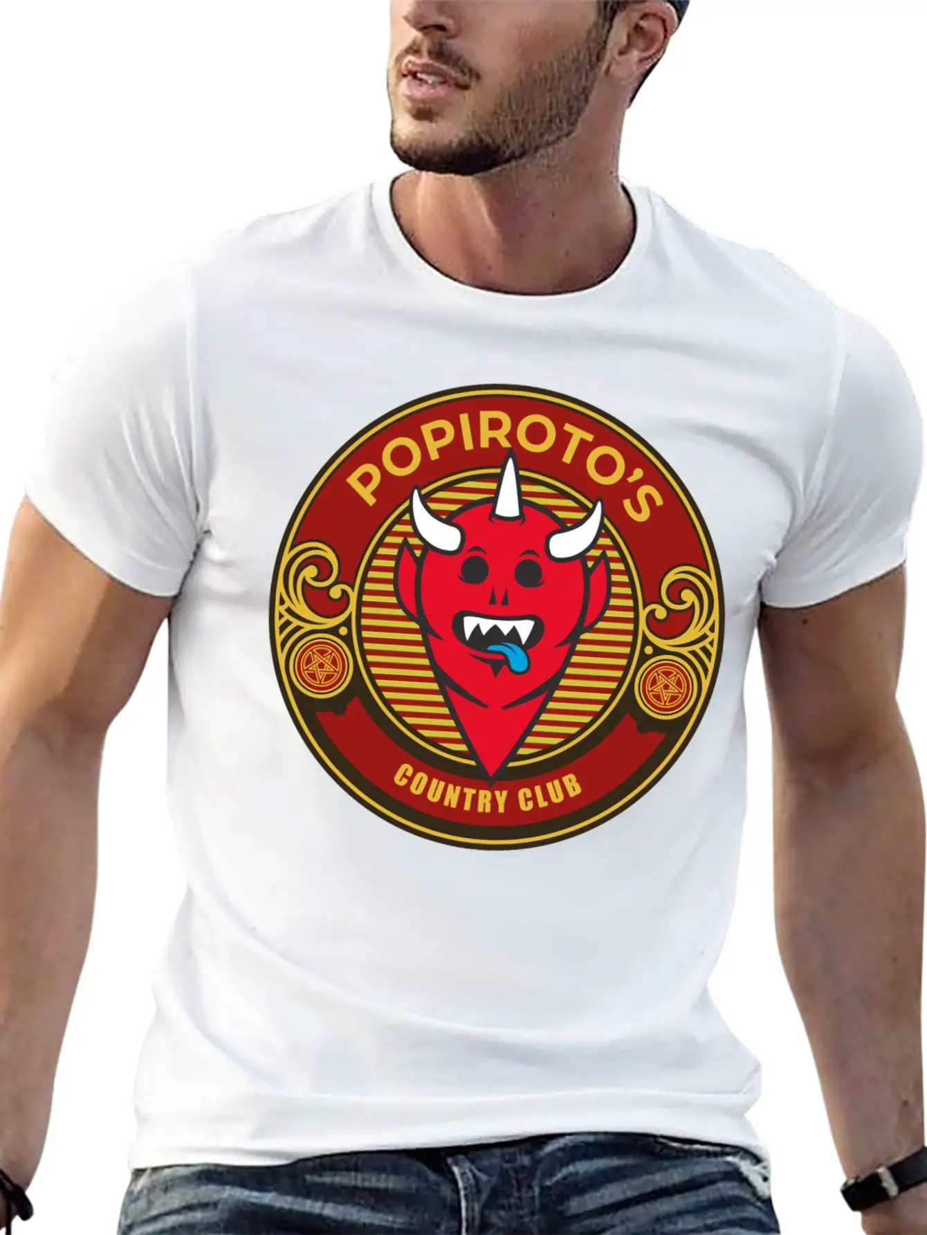 Popiroto's Country Club Essential Cotton Tee For Daily Outfits – Unisex Style