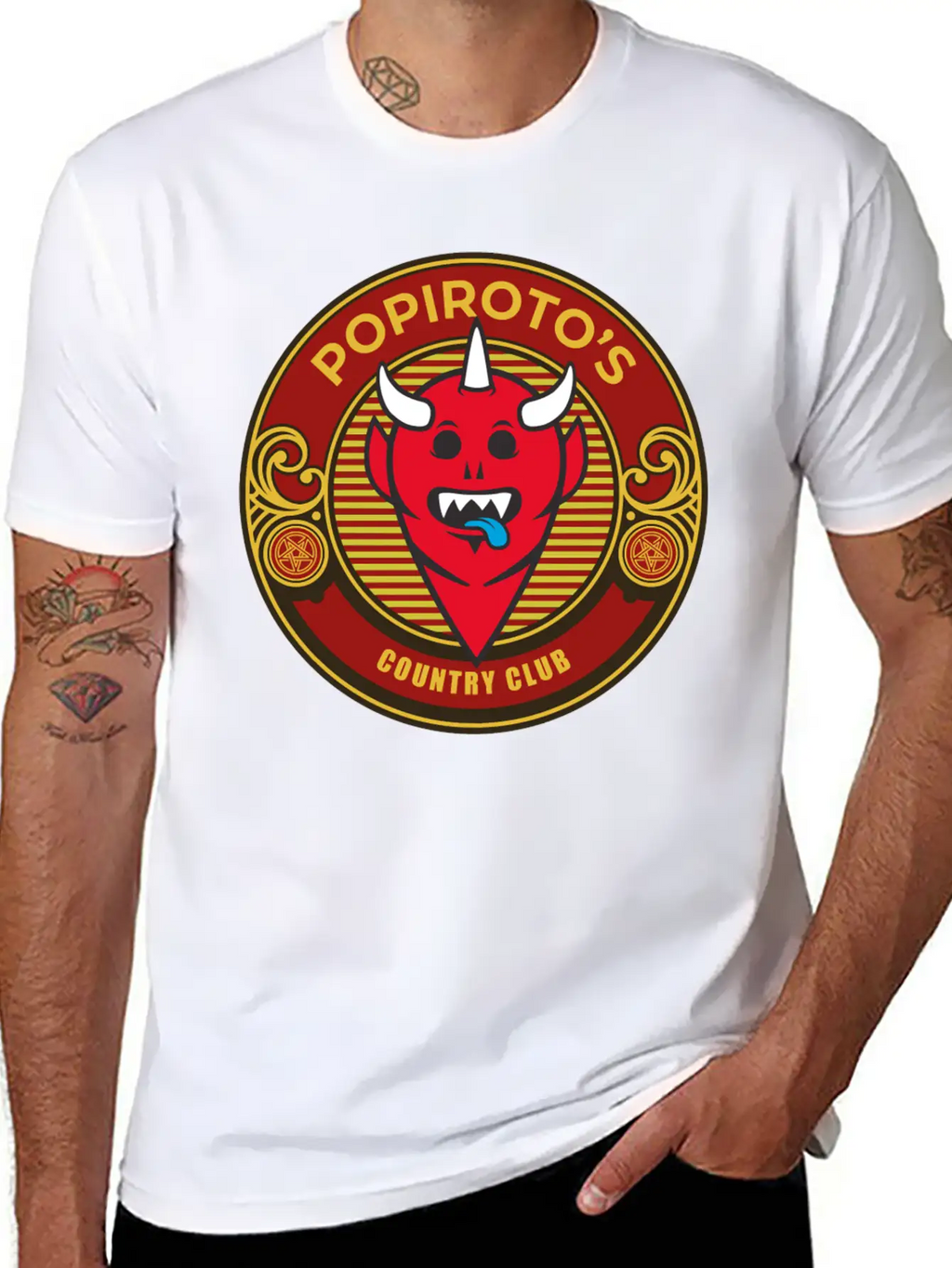 Popiroto's Country Club Essential Cotton Tee For Daily Outfits – Unisex Style