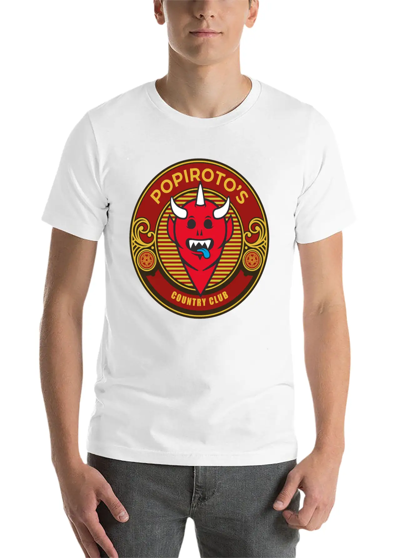 Popiroto's Country Club Essential Cotton Tee For Daily Outfits – Unisex Style