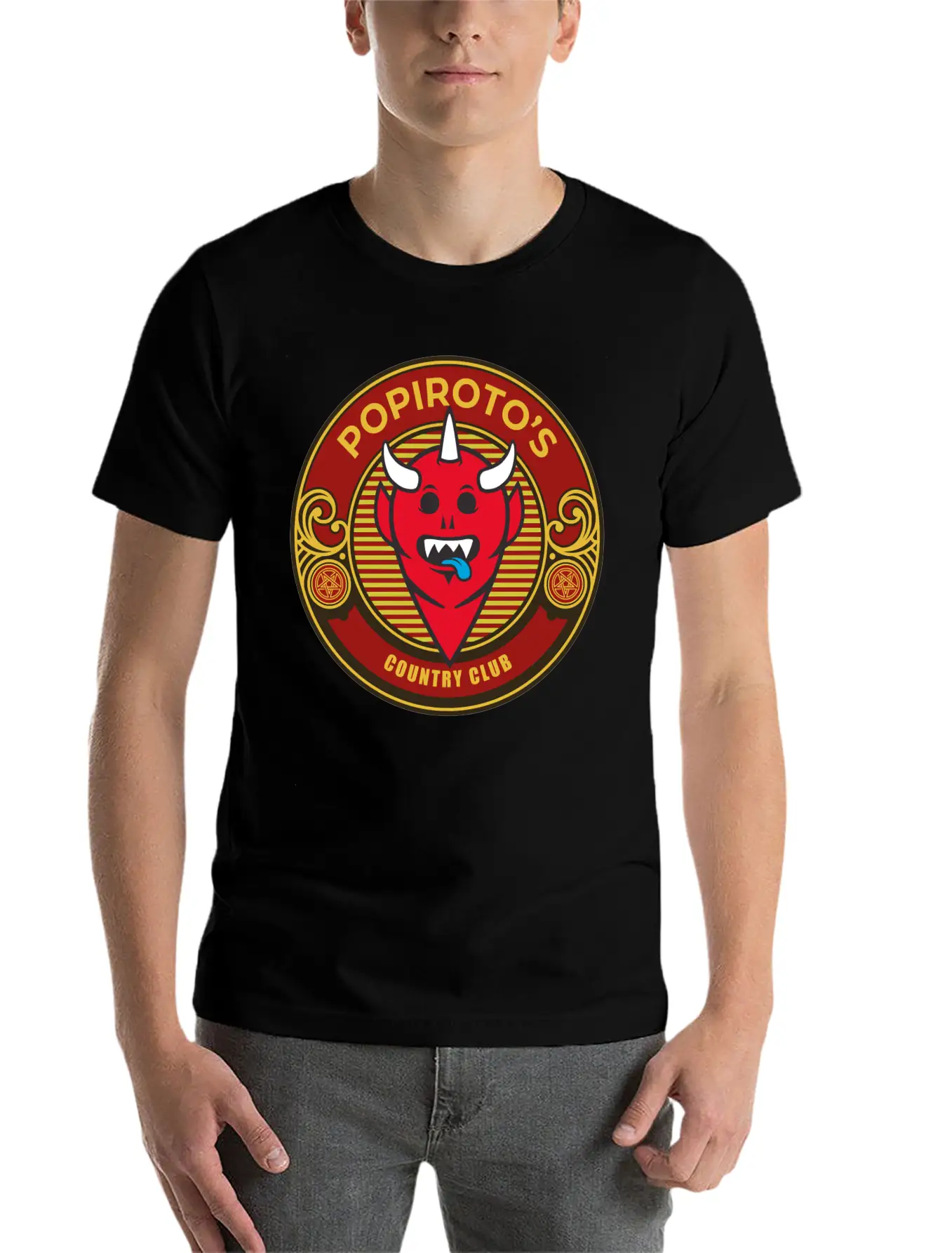Popiroto's Country Club Essential Cotton Tee For Daily Outfits – Unisex Style