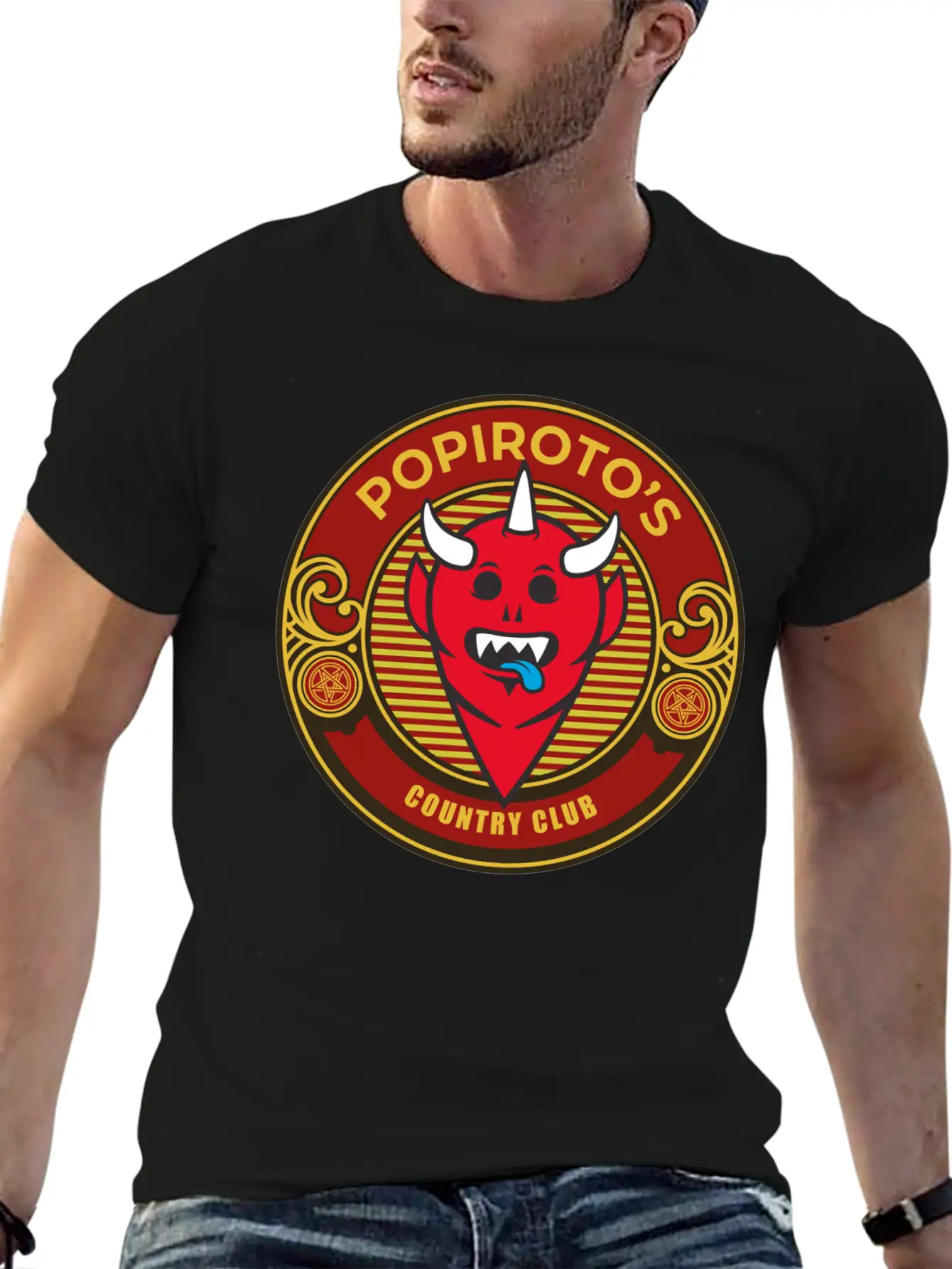 Popiroto's Country Club Essential Cotton Tee For Daily Outfits – Unisex Style
