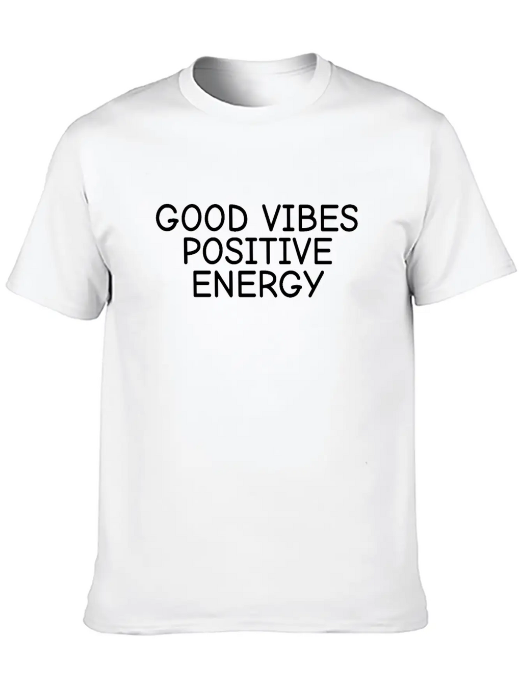 Positive Energy, Good Vibes Classic Cotton Tee – Unisex Comfort For Any Season