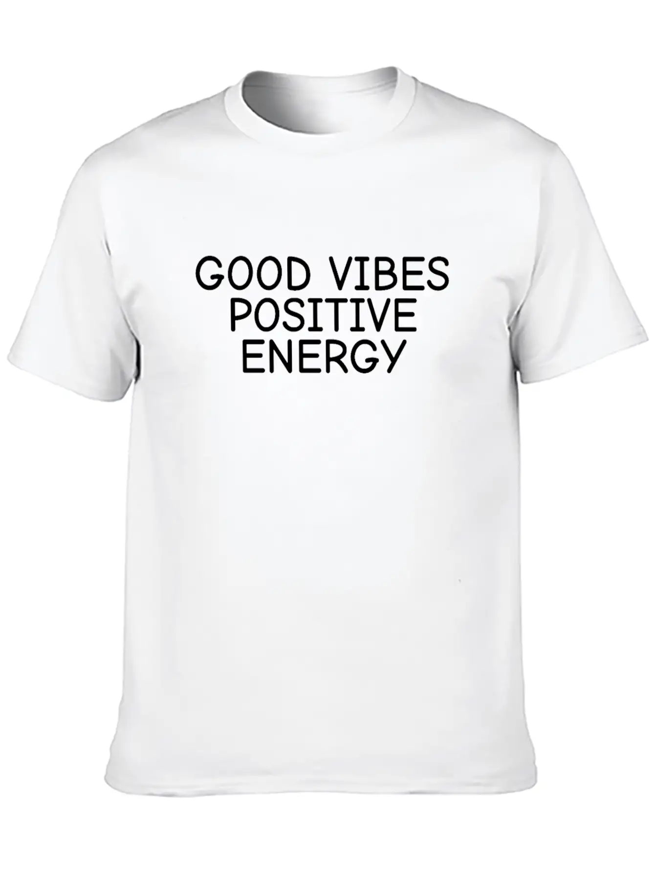 Positive Energy, Good Vibes Classic Cotton Tee – Unisex Comfort For Any Season