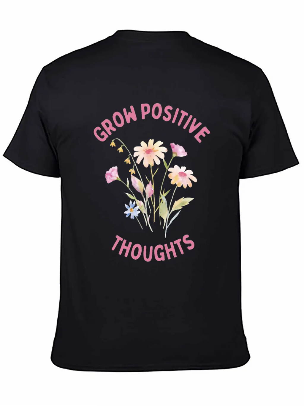 Positivity And Self-love, Grow Positive Thoughts Breathable Soft Cotton T-Shirt – Timeless Casual Look