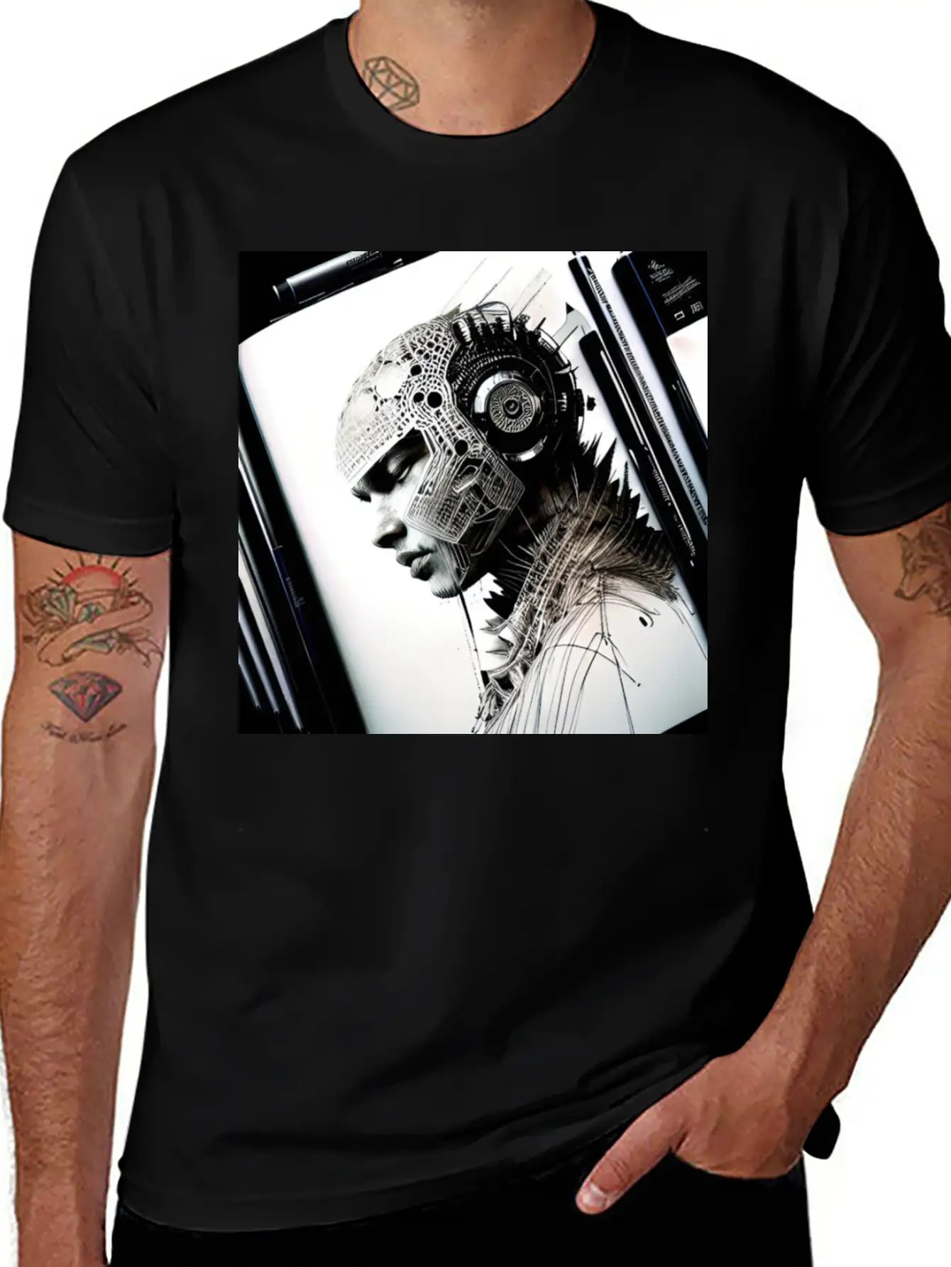 Post Humanity Organic Intellig Essential Cotton Tee For Daily Outfits – Unisex Style