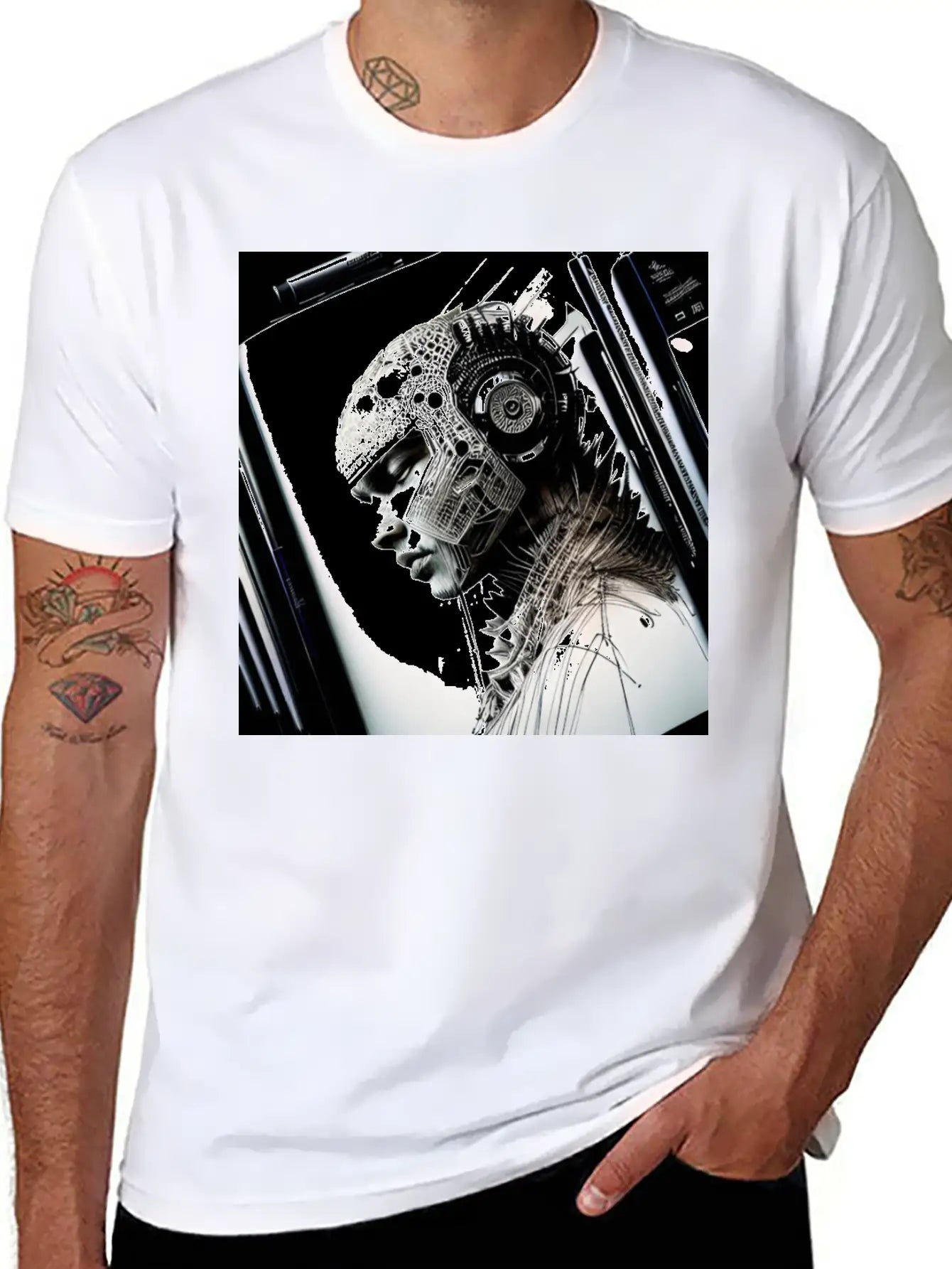 Post Humanity Organic Intellig Essential Cotton Tee For Daily Outfits – Unisex Style
