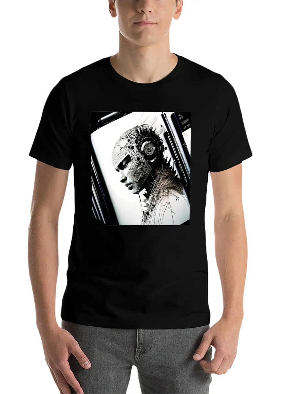 Post Humanity Organic Intellig Essential Cotton Tee For Daily Outfits – Unisex Style