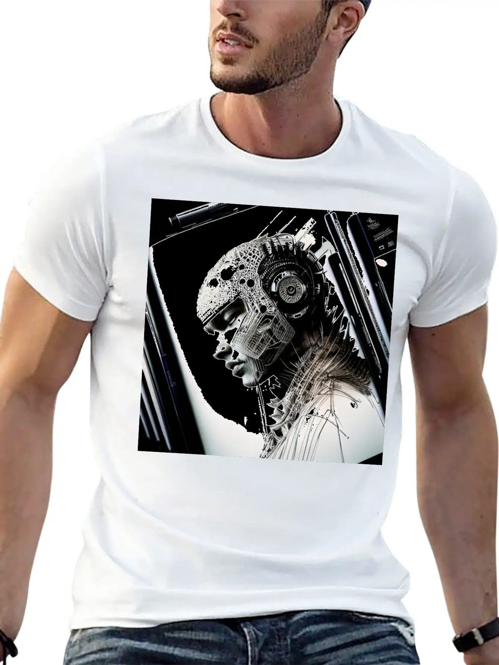 Post Humanity Organic Intellig Essential Cotton Tee For Daily Outfits – Unisex Style