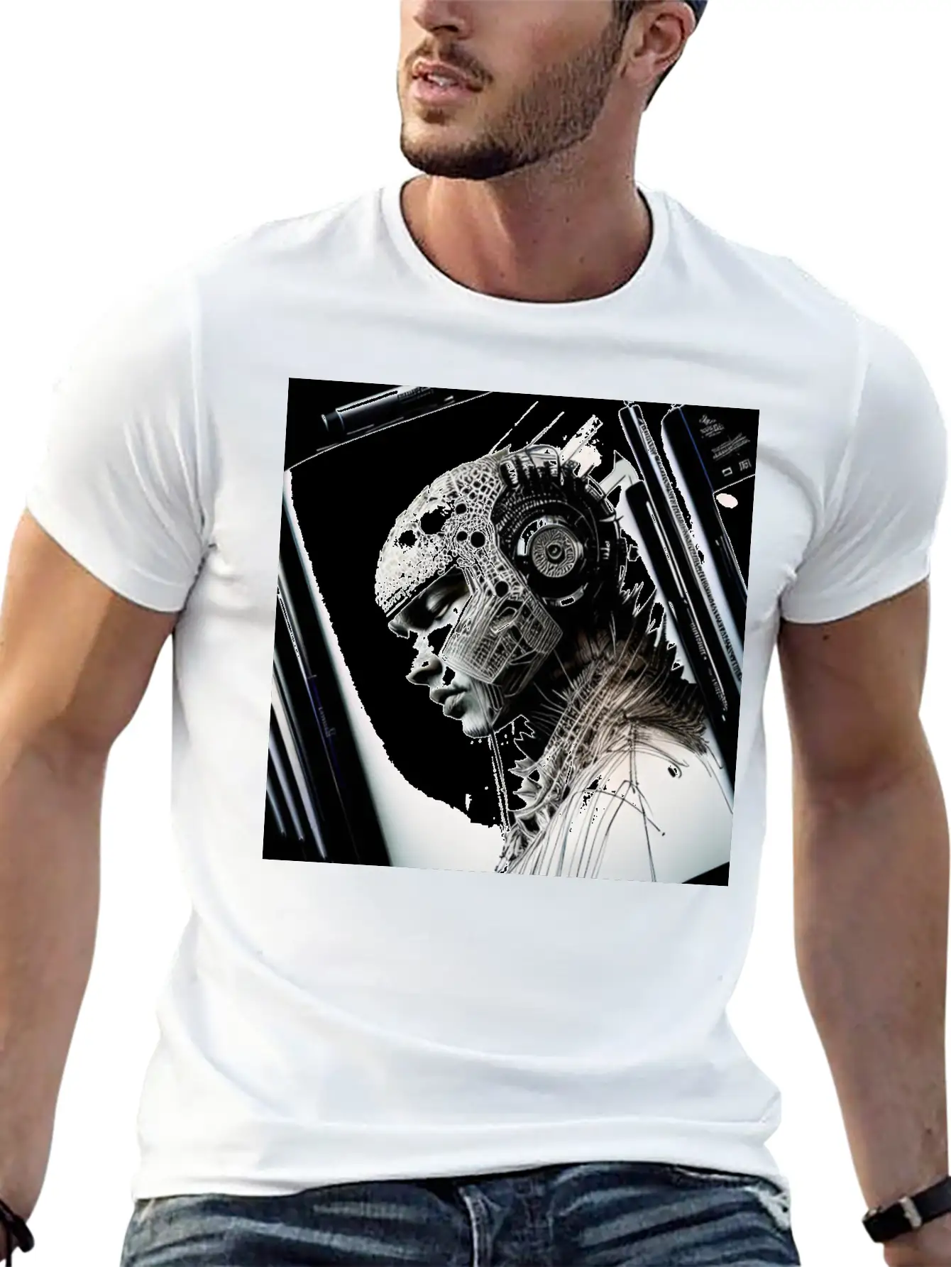 Post Humanity Organic Intellig Essential Cotton Tee For Daily Outfits – Unisex Style