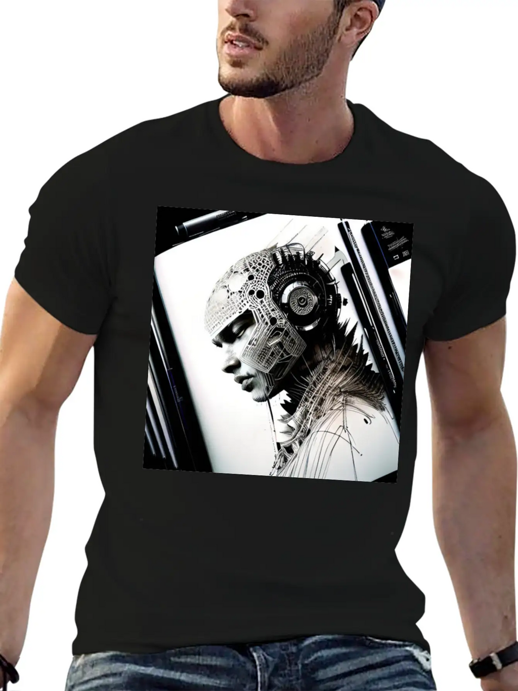 Post Humanity Organic Intellig Essential Cotton Tee For Daily Outfits – Unisex Style