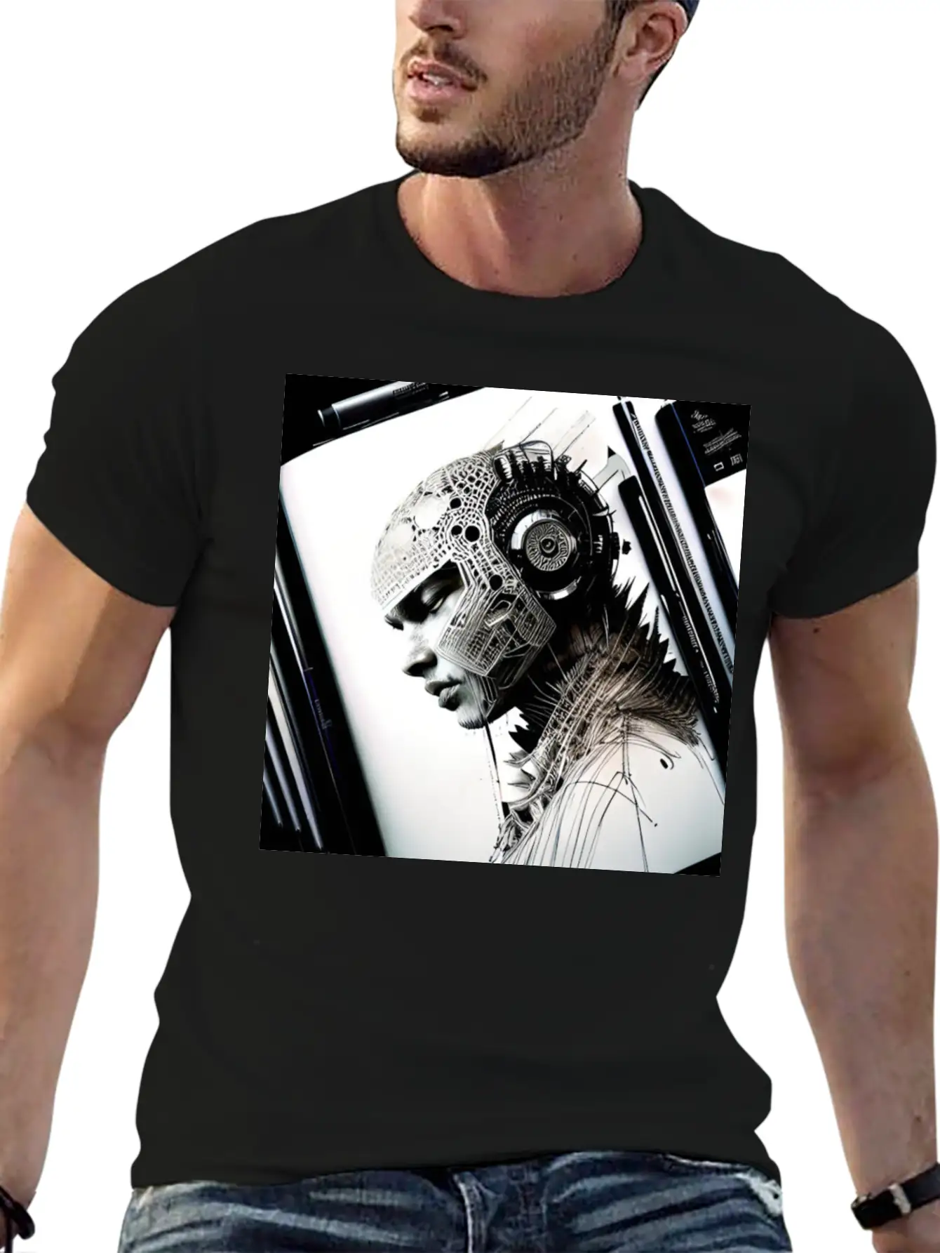 Post Humanity Organic Intellig Essential Cotton Tee For Daily Outfits – Unisex Style