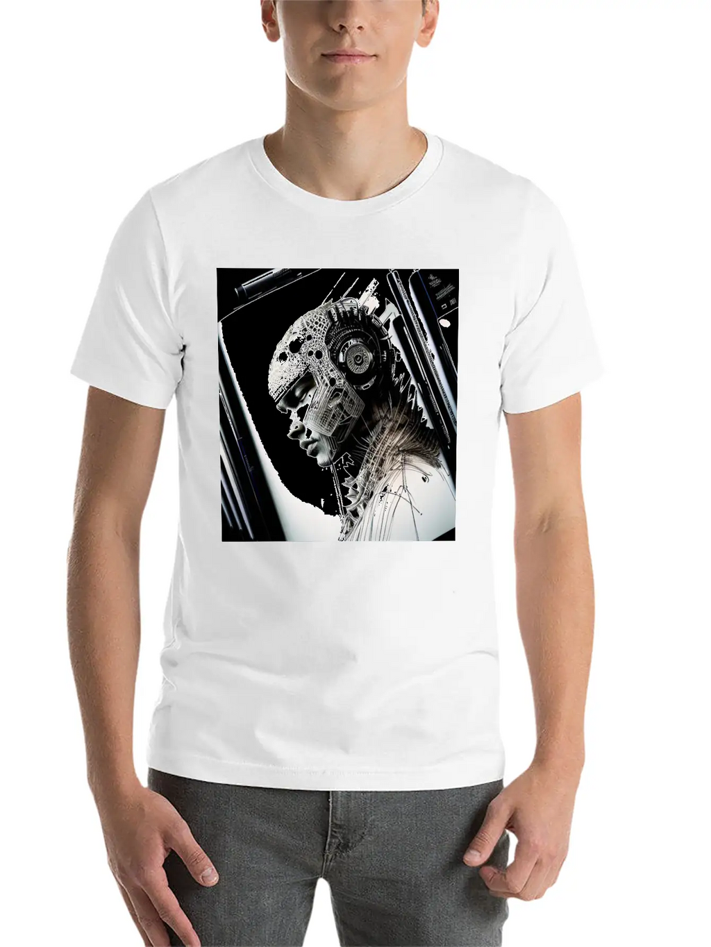 Post Humanity Organic Intellig Essential Cotton Tee For Daily Outfits – Unisex Style