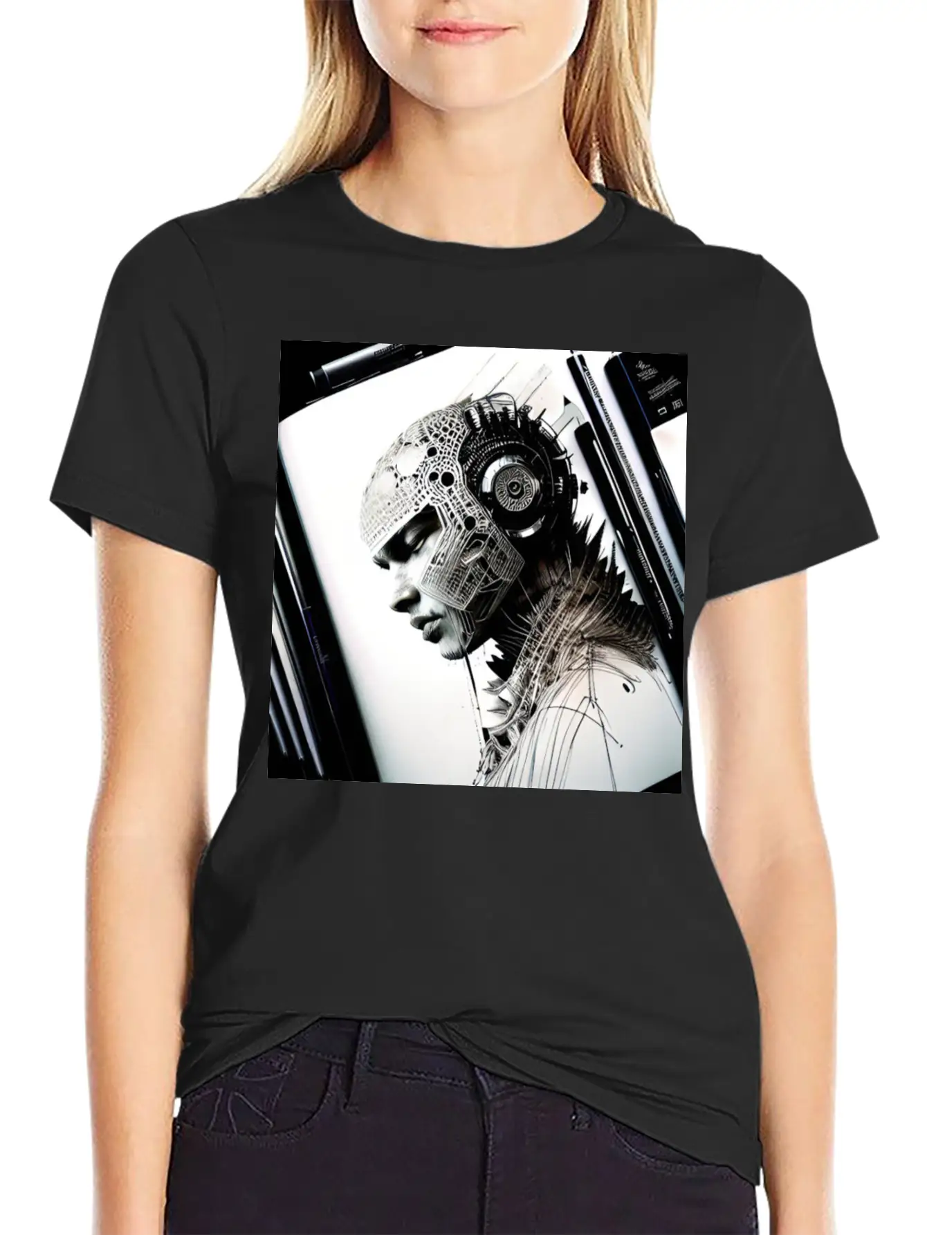 Post Humanity Organic Intellig Essential Cotton Tee For Daily Outfits – Unisex Style