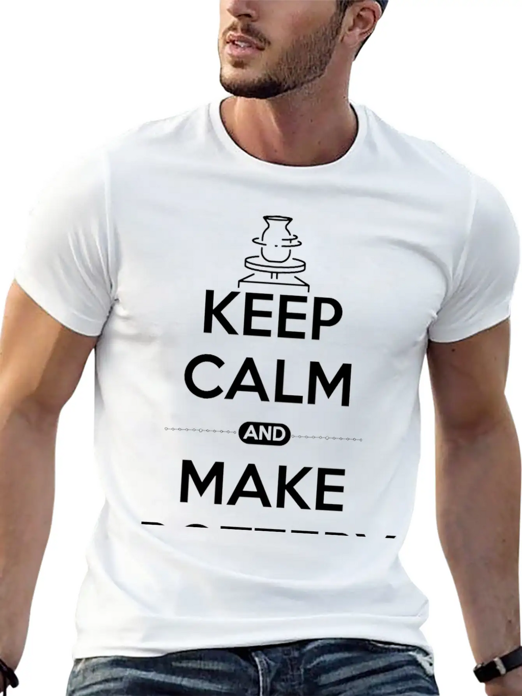Pottery Ceramic Shirt Keep Calm And Make Pottery Unisex Casual T-Shirt – Clean Design For Daily Comfort