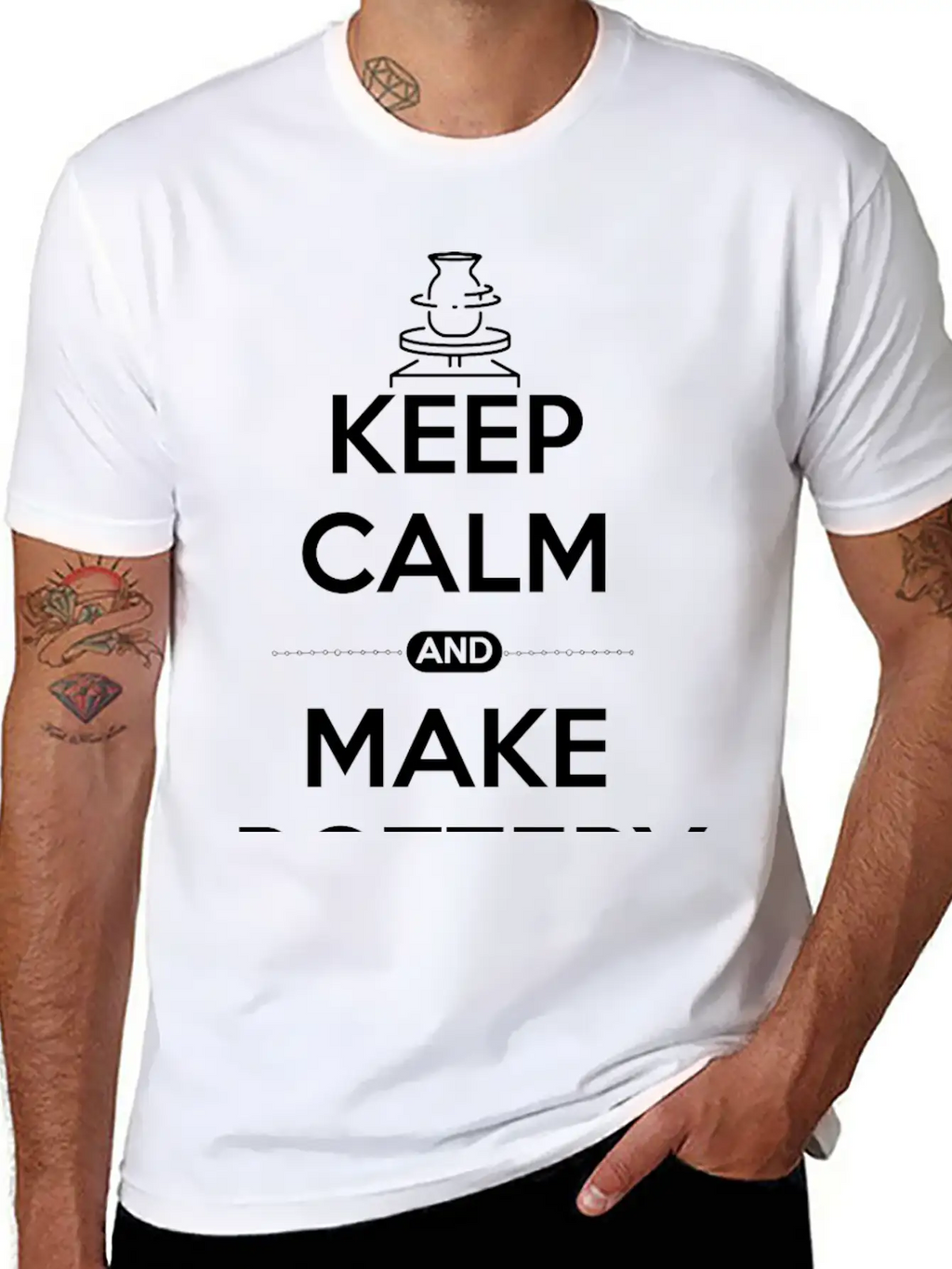 Pottery Ceramic Shirt Keep Calm And Make Pottery Unisex Casual T-Shirt – Clean Design For Daily Comfort