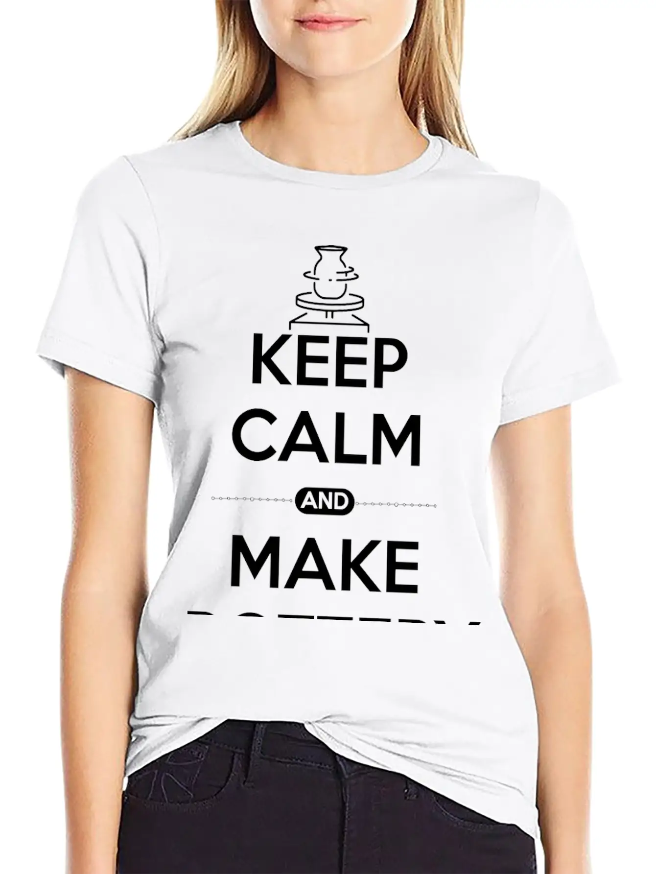 Pottery Ceramic Shirt Keep Calm And Make Pottery Unisex Casual T-Shirt – Clean Design For Daily Comfort