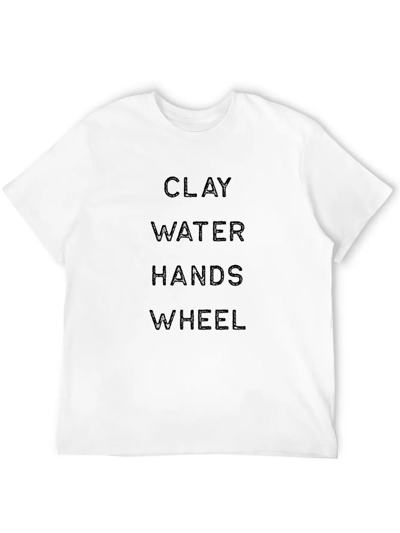 Pottery Design Clay Water Hands Wheel Light Clay Ceramics Artist Clay Funny Gift Timeless Short Sleeve Tee – Comfy And Minimalist Design