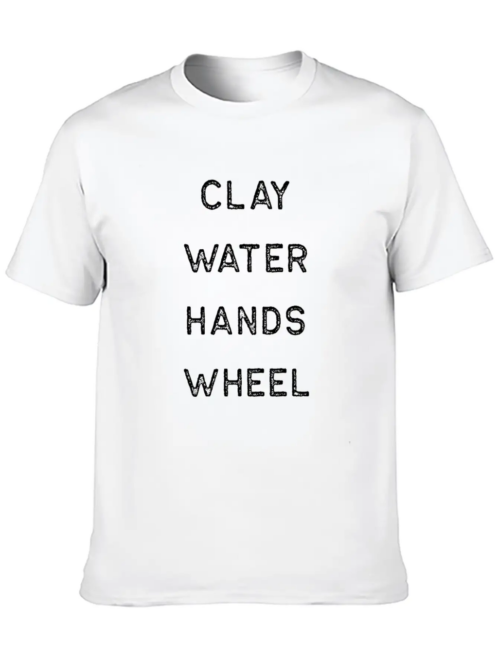 Pottery Design Clay Water Hands Wheel Light Clay Ceramics Artist Clay Funny Gift Timeless Short Sleeve Tee – Comfy And Minimalist Design