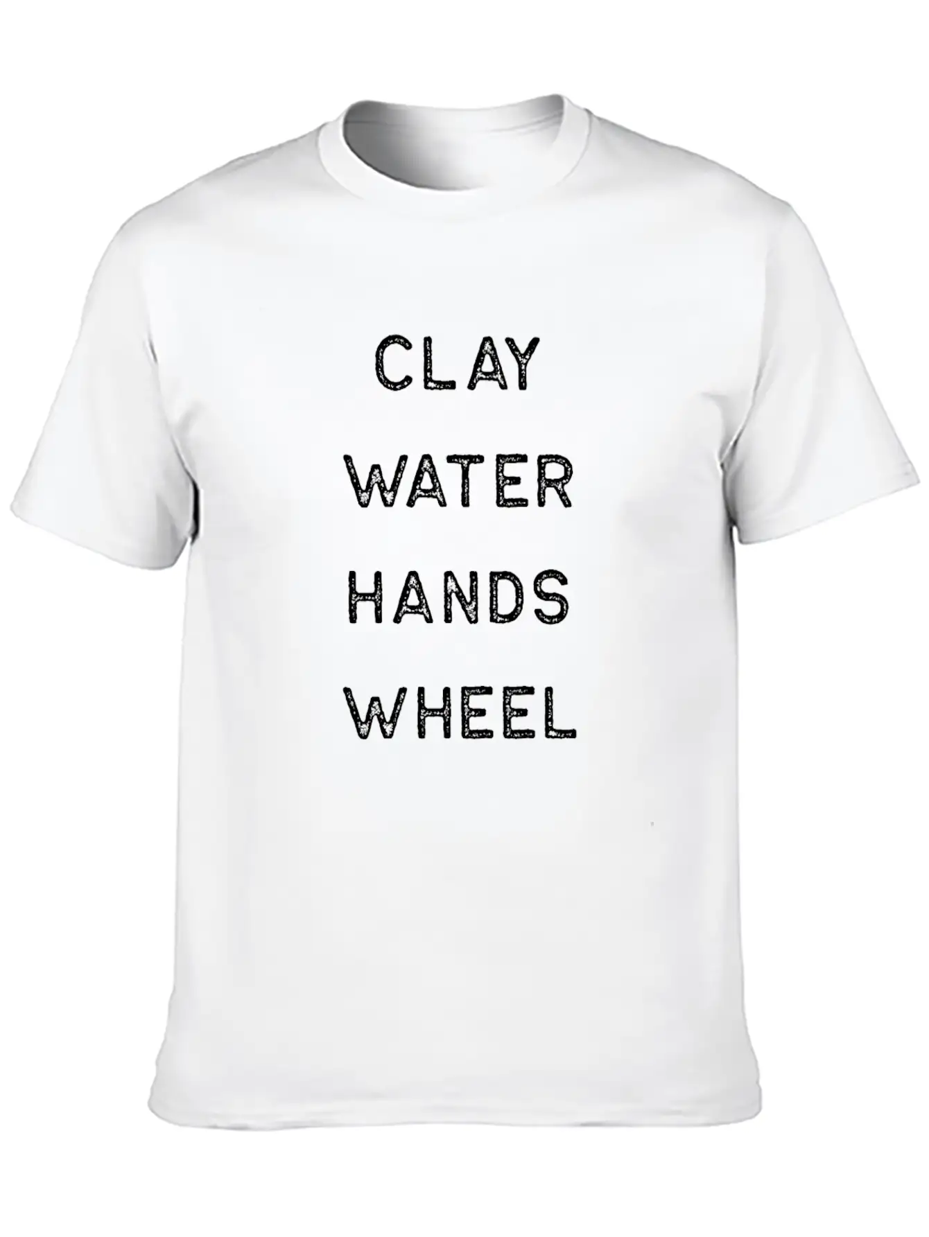 Pottery Design Clay Water Hands Wheel Light Clay Ceramics Artist Clay Funny Gift Timeless Short Sleeve Tee – Comfy And Minimalist Design