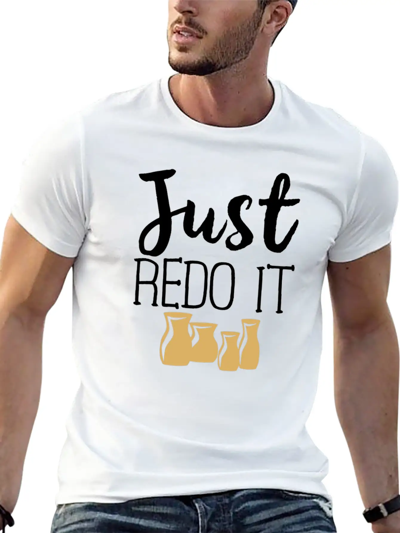 Pottery Gifts Her Anniversary Just Redo Ceramics Classic Cotton Tee – Unisex Comfort For Any Season