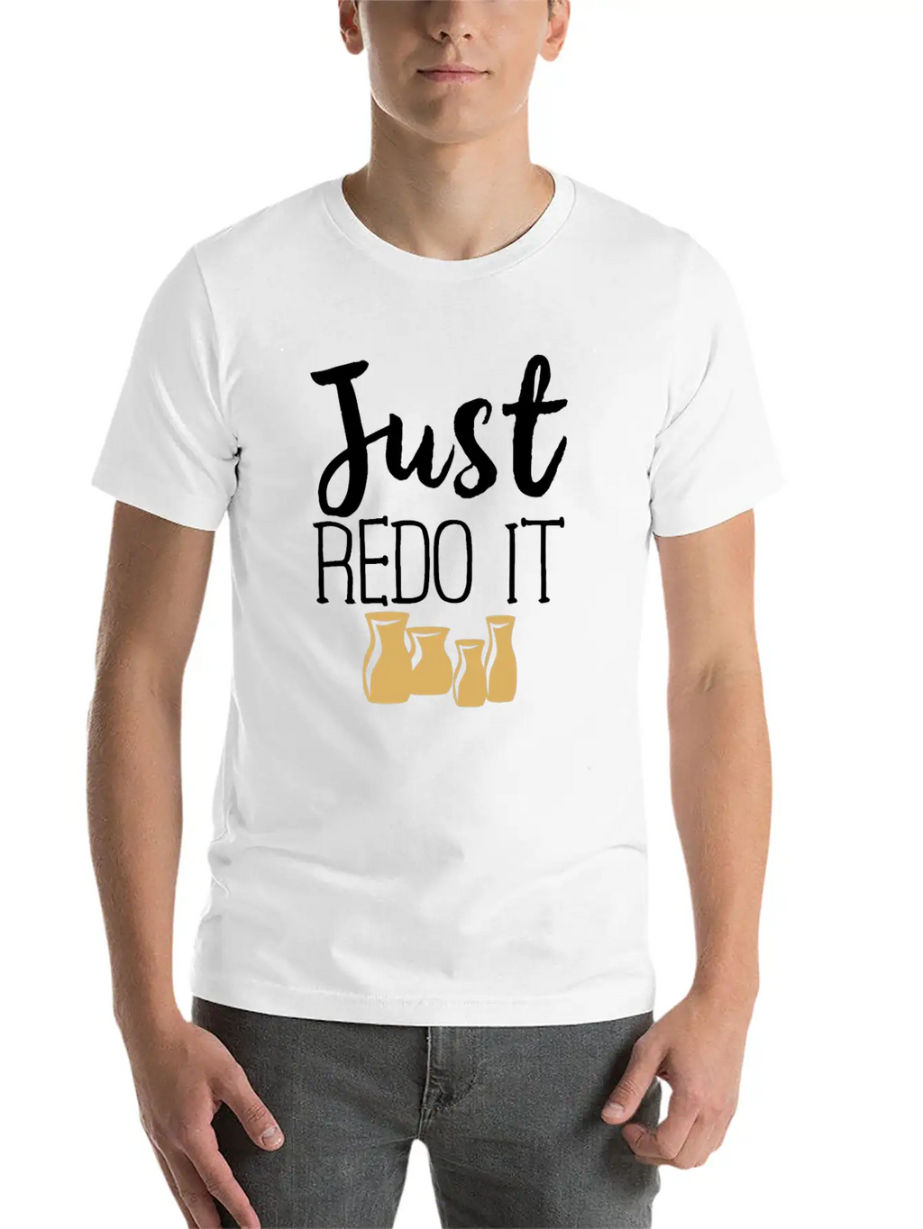 Pottery Gifts Her Anniversary Just Redo Ceramics Classic Cotton Tee – Unisex Comfort For Any Season