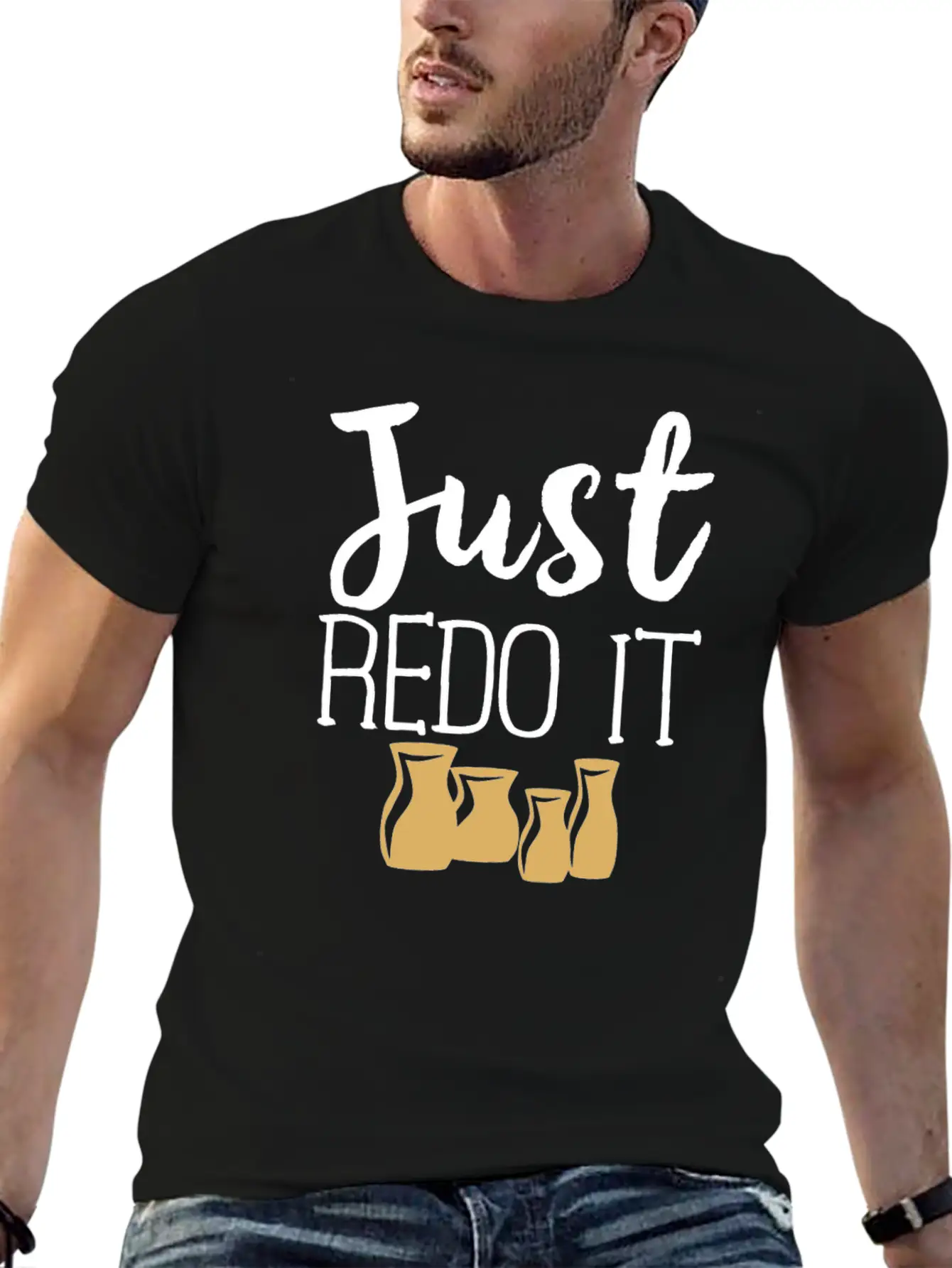 Pottery Gifts Her Anniversary Just Redo Ceramics Classic Cotton Tee – Unisex Comfort For Any Season