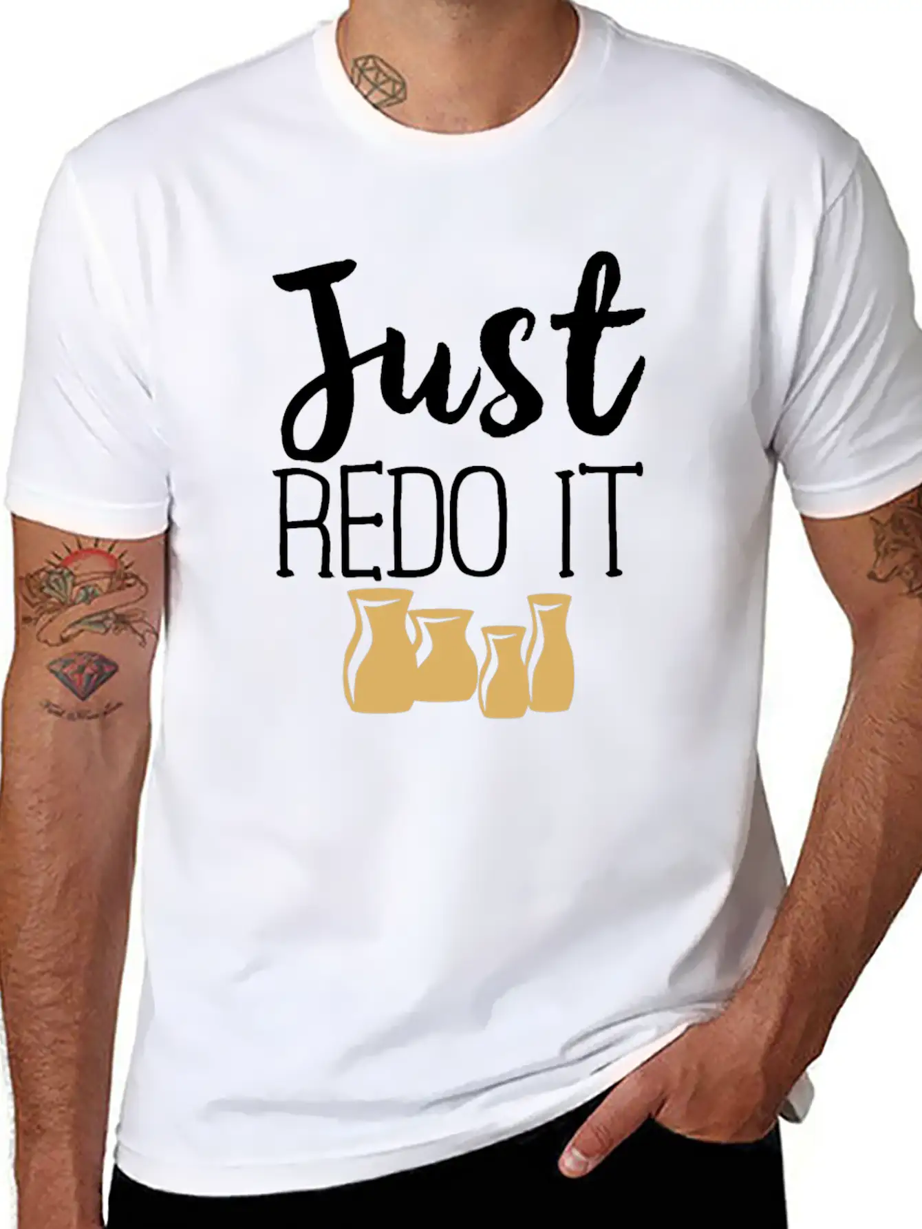 Pottery Gifts Her Anniversary Just Redo Ceramics Classic Cotton Tee – Unisex Comfort For Any Season