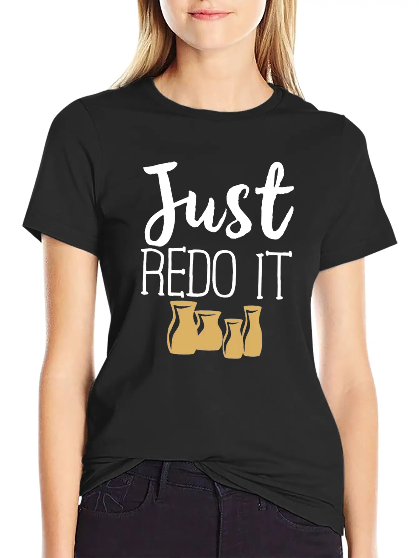 Pottery Gifts Her Anniversary Just Redo Ceramics Classic Cotton Tee – Unisex Comfort For Any Season