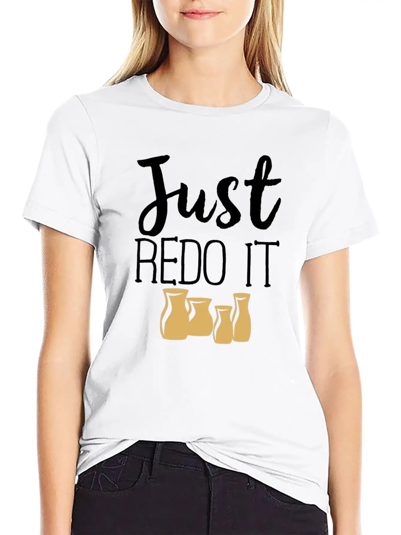 Pottery Gifts Her Anniversary Just Redo Ceramics Classic Cotton Tee – Unisex Comfort For Any Season
