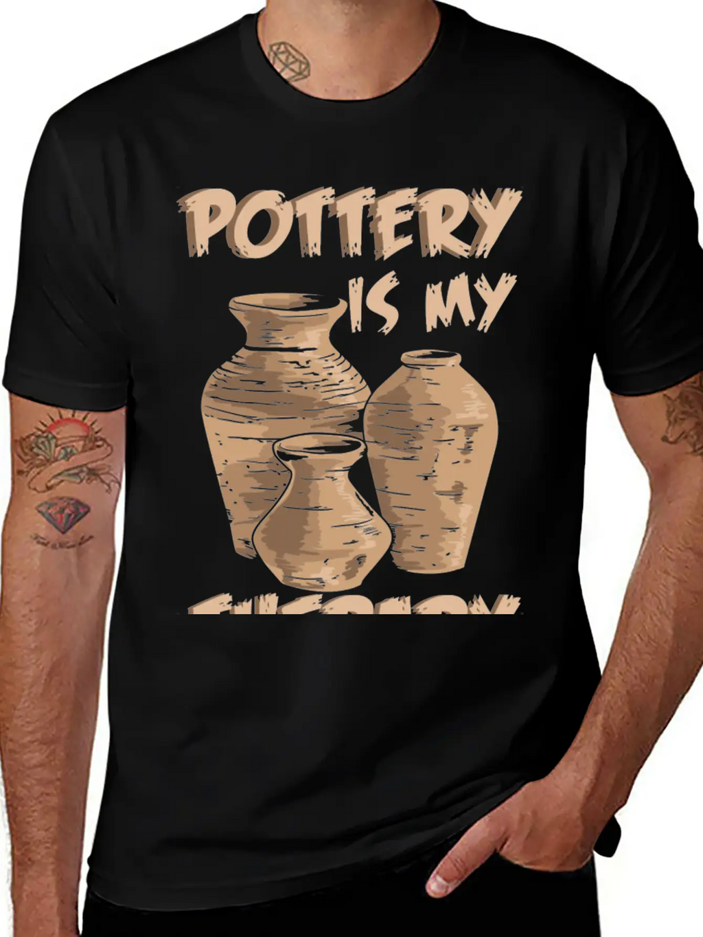 Pottery Is My Therapy Pottery And Ceramics Relaxed Everyday Tee – Lightweight And Durable Cotton