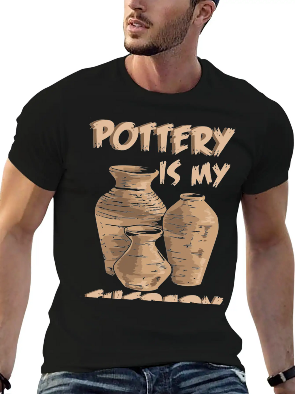 Pottery Is My Therapy Pottery And Ceramics Relaxed Everyday Tee – Lightweight And Durable Cotton