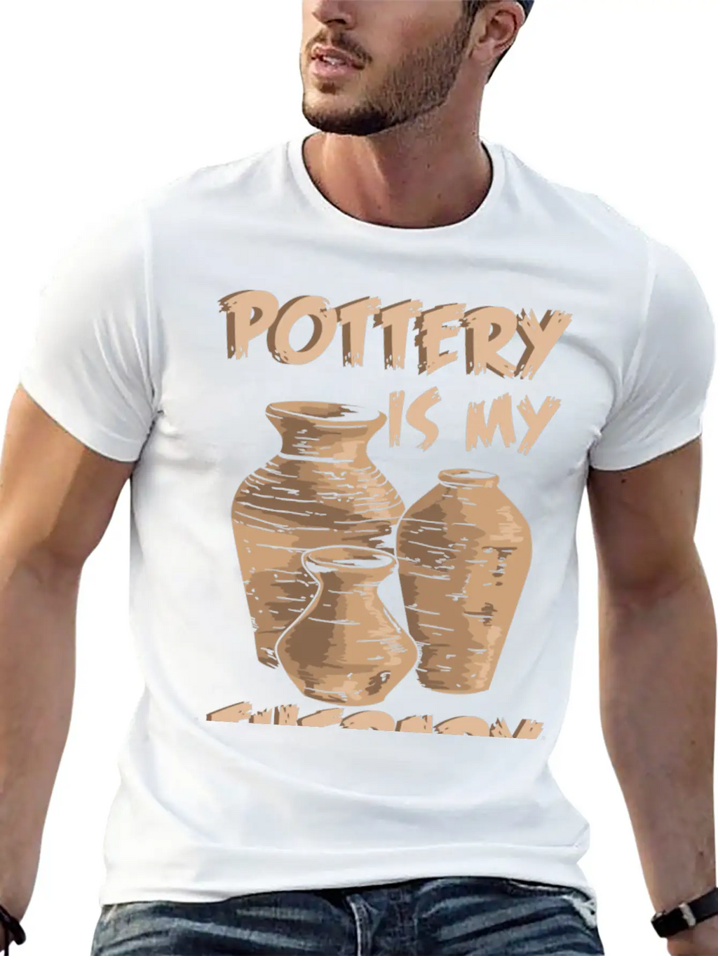Pottery Is My Therapy Pottery And Ceramics Relaxed Everyday Tee – Lightweight And Durable Cotton