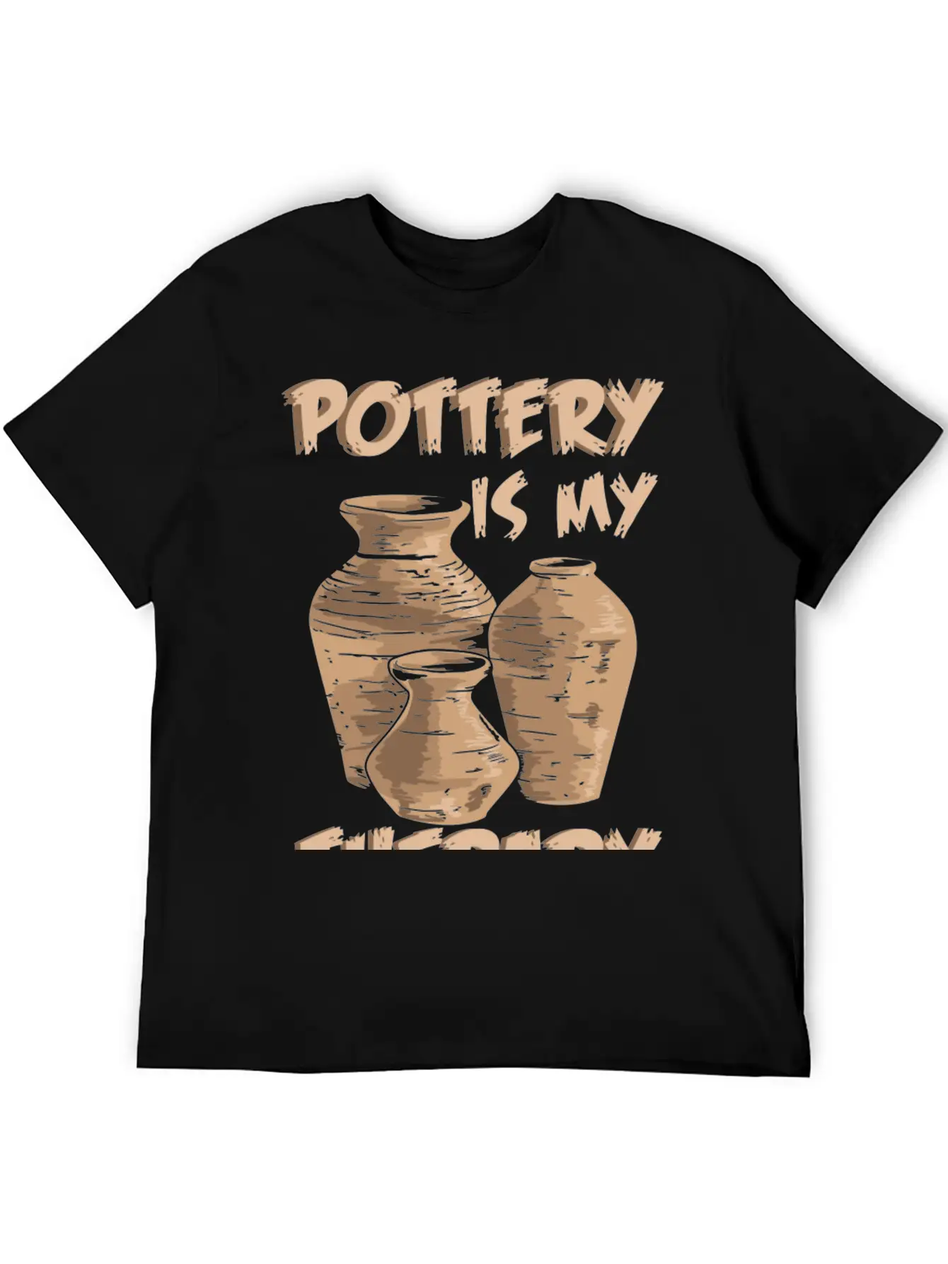 Pottery Is My Therapy Pottery And Ceramics Relaxed Everyday Tee – Lightweight And Durable Cotton