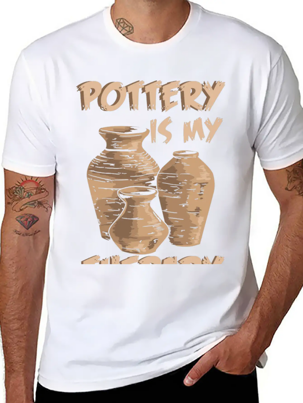 Pottery Is My Therapy Pottery And Ceramics Relaxed Everyday Tee – Lightweight And Durable Cotton