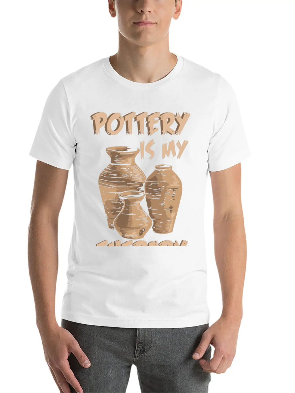 Pottery Is My Therapy Pottery And Ceramics Relaxed Everyday Tee – Lightweight And Durable Cotton