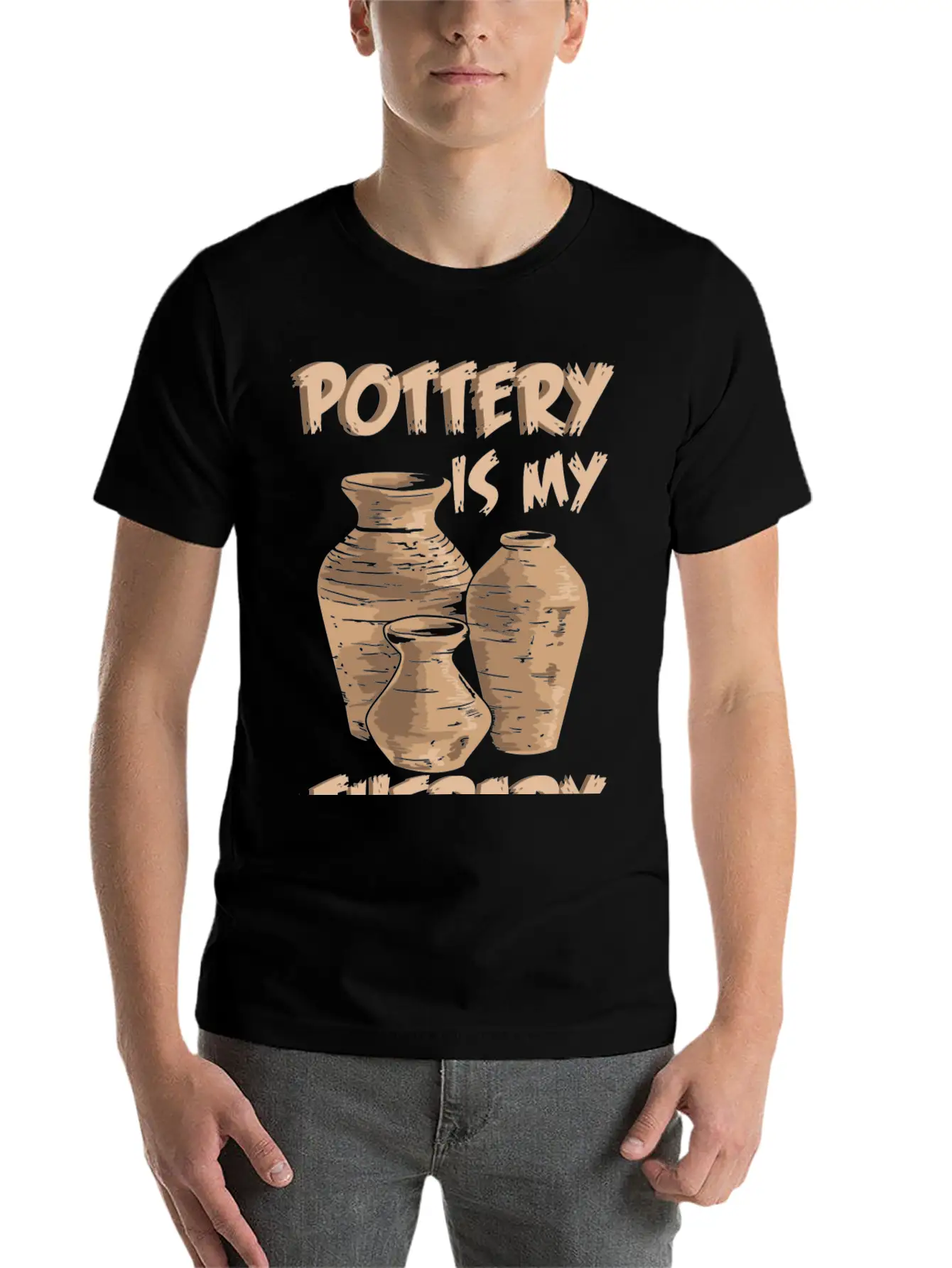 Pottery Is My Therapy Pottery And Ceramics Relaxed Everyday Tee – Lightweight And Durable Cotton