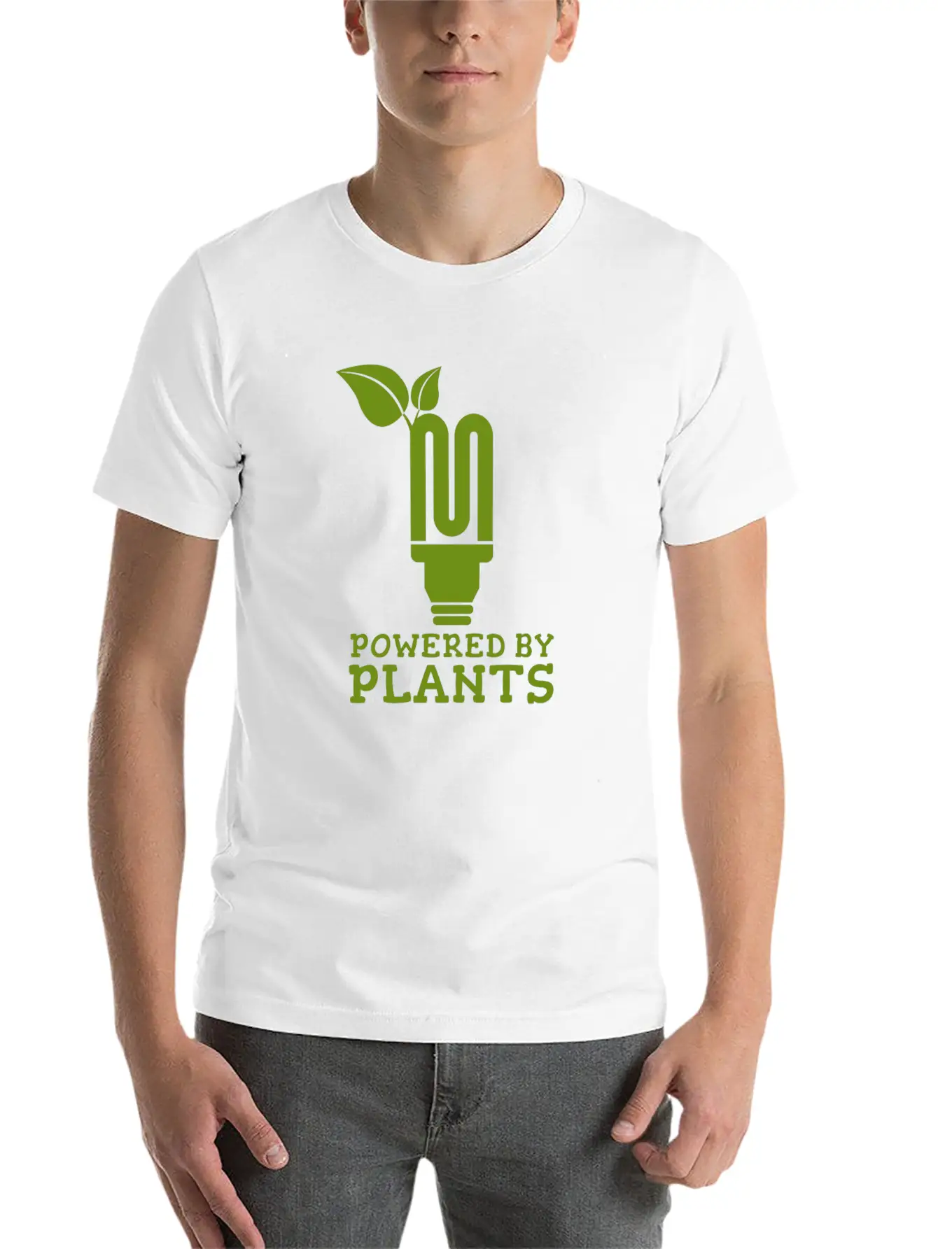 Powered By Plants Energy Present Breathable Soft Cotton T-Shirt – Timeless Casual Look