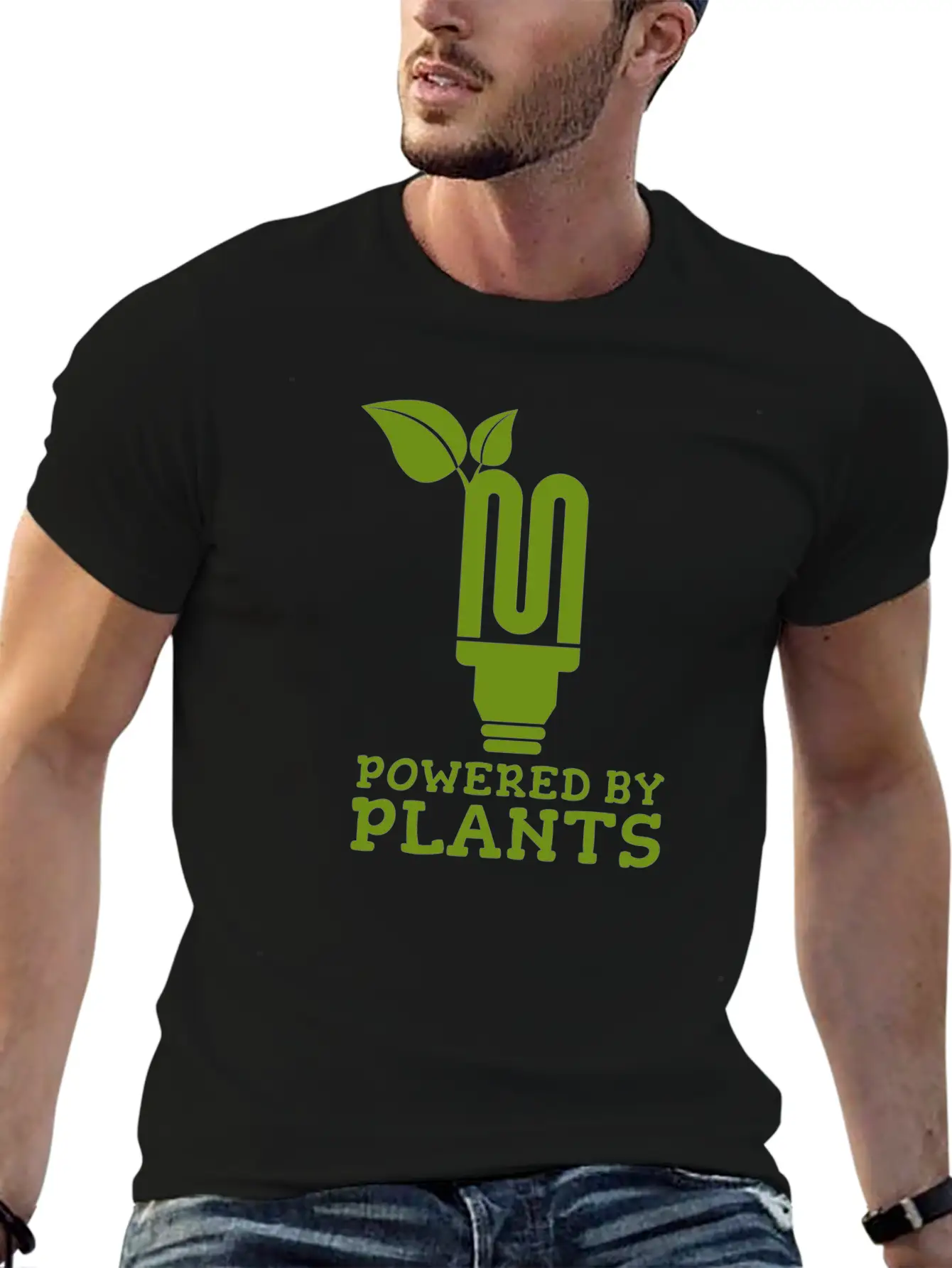 Powered By Plants Energy Present Breathable Soft Cotton T-Shirt – Timeless Casual Look