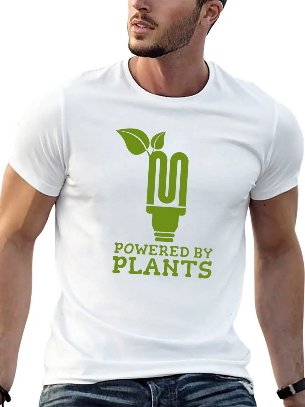Powered By Plants Energy Present Breathable Soft Cotton T-Shirt – Timeless Casual Look