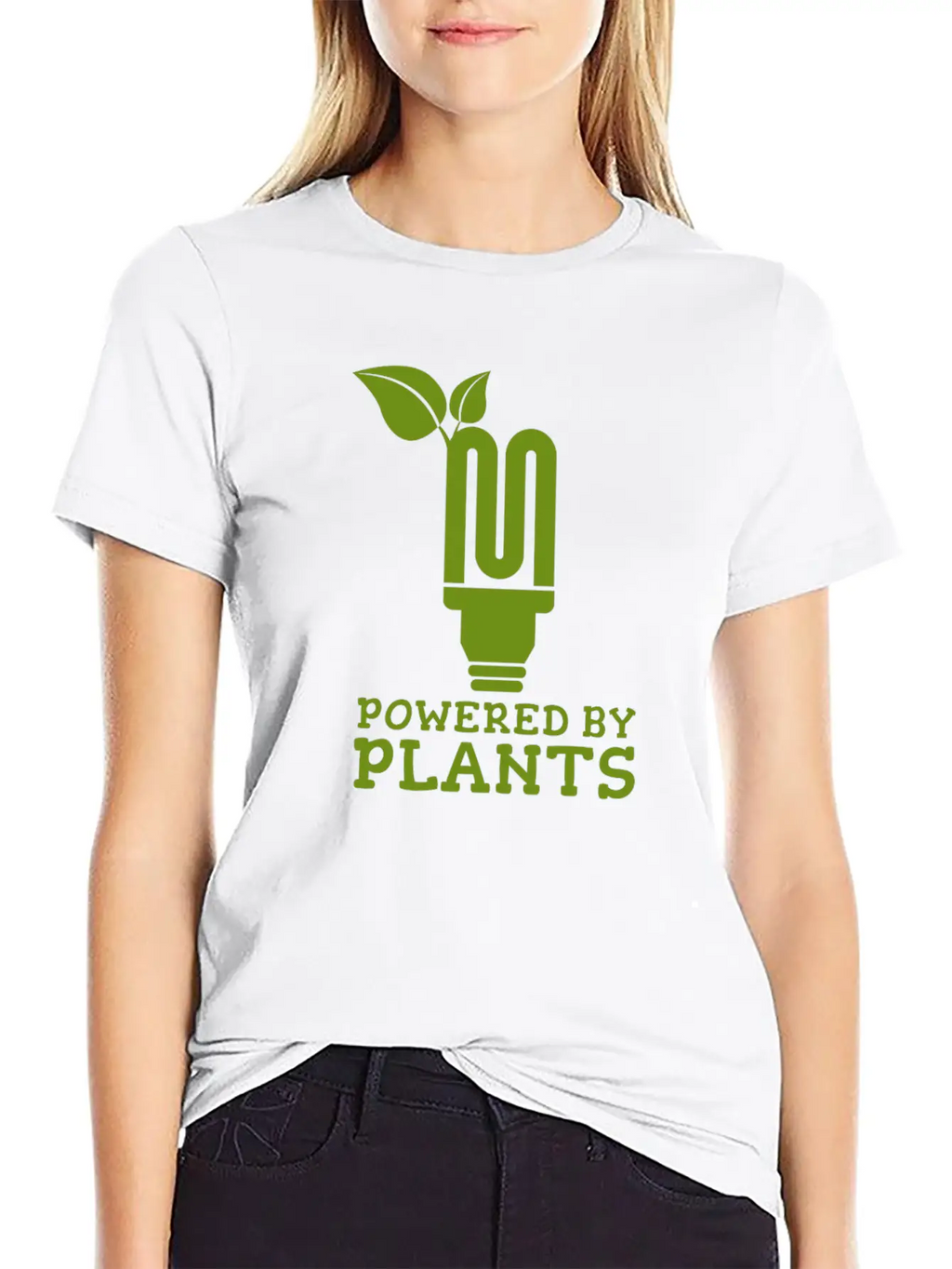 Powered By Plants Energy Present Breathable Soft Cotton T-Shirt – Timeless Casual Look