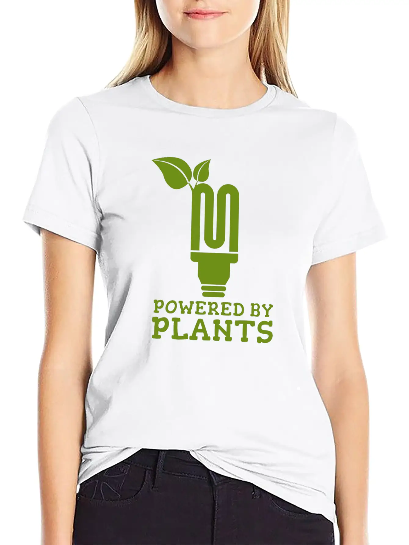 Powered By Plants Energy Present Breathable Soft Cotton T-Shirt – Timeless Casual Look