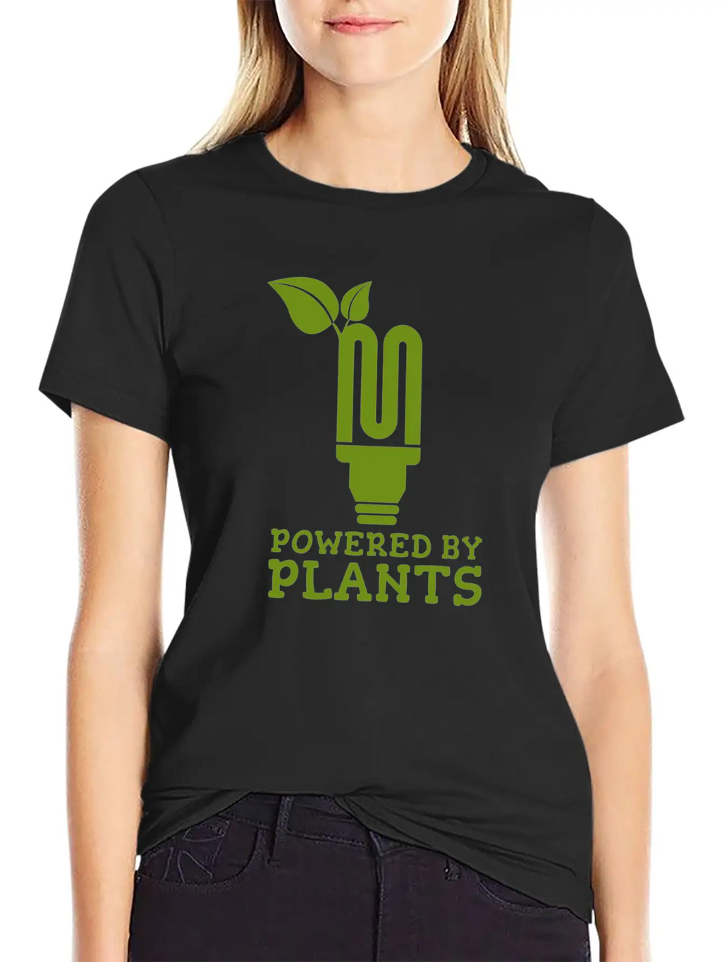 Powered By Plants Energy Present Breathable Soft Cotton T-Shirt – Timeless Casual Look