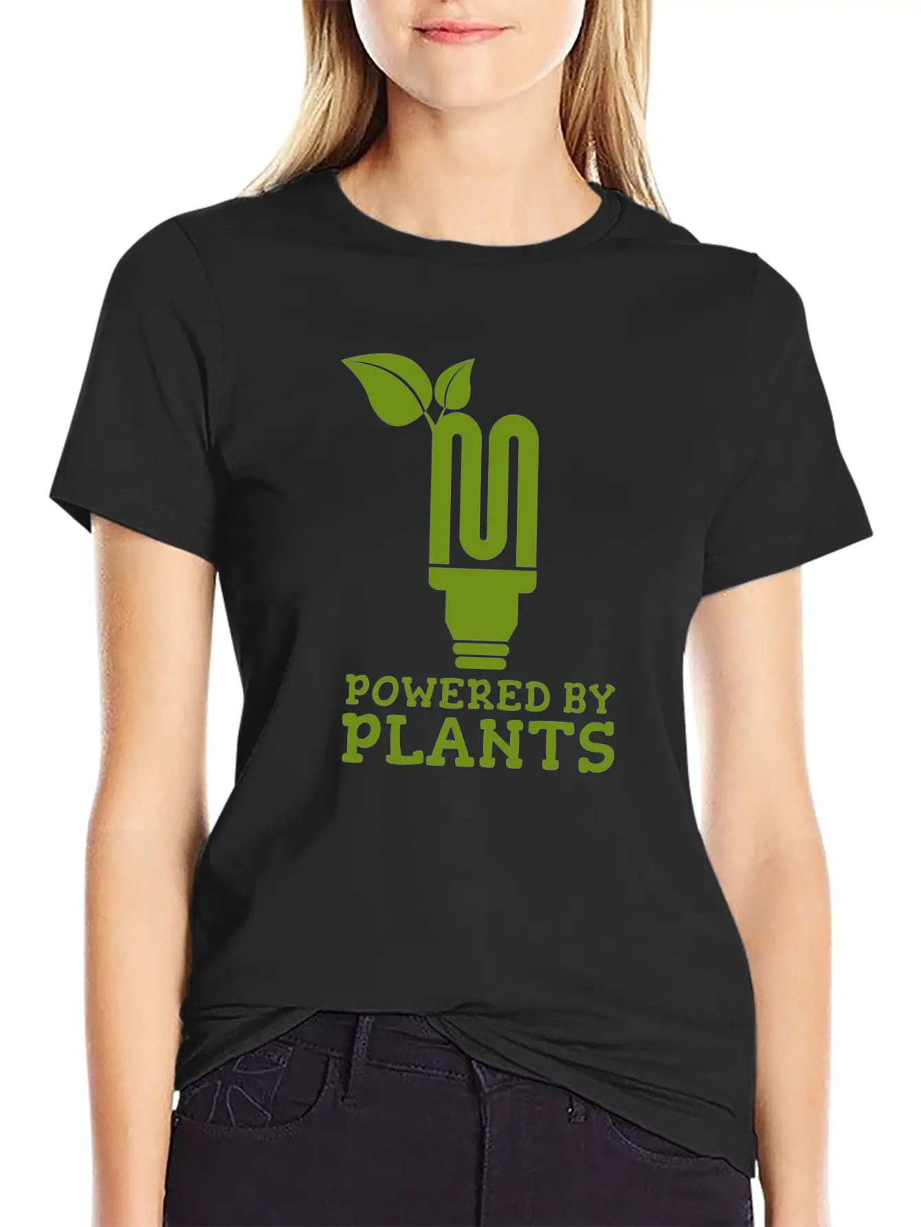 Powered By Plants Energy Present Breathable Soft Cotton T-Shirt – Timeless Casual Look